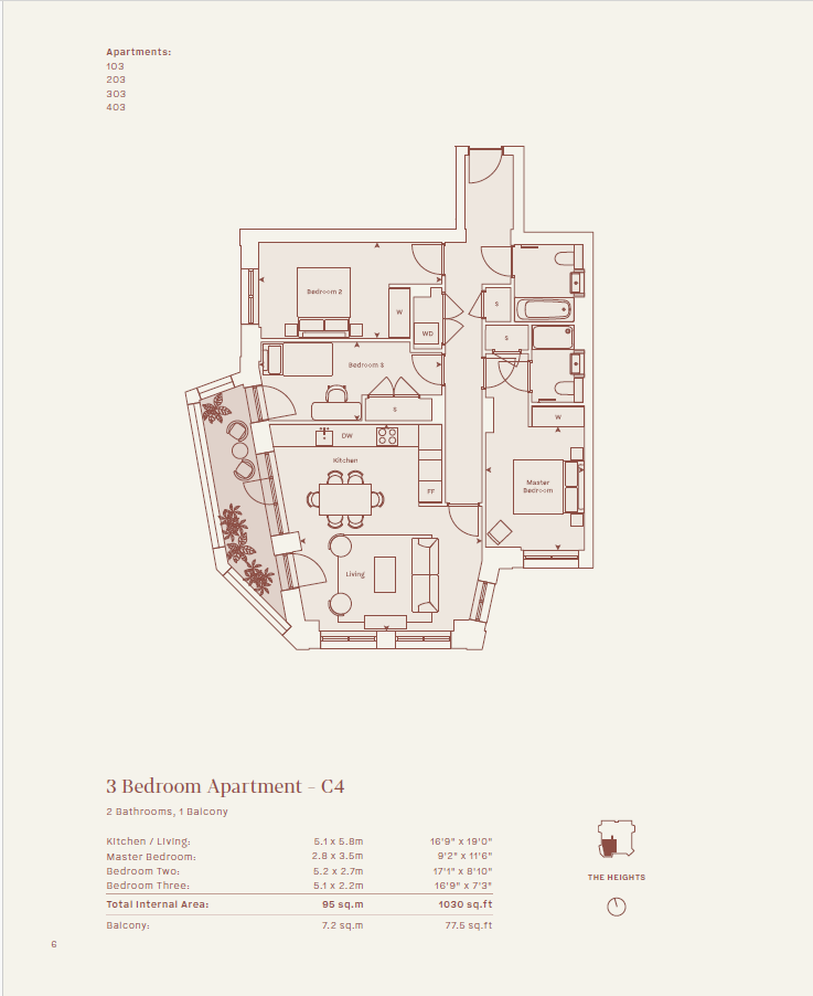 The Heights, West Hampstead, NW6, London floorplan