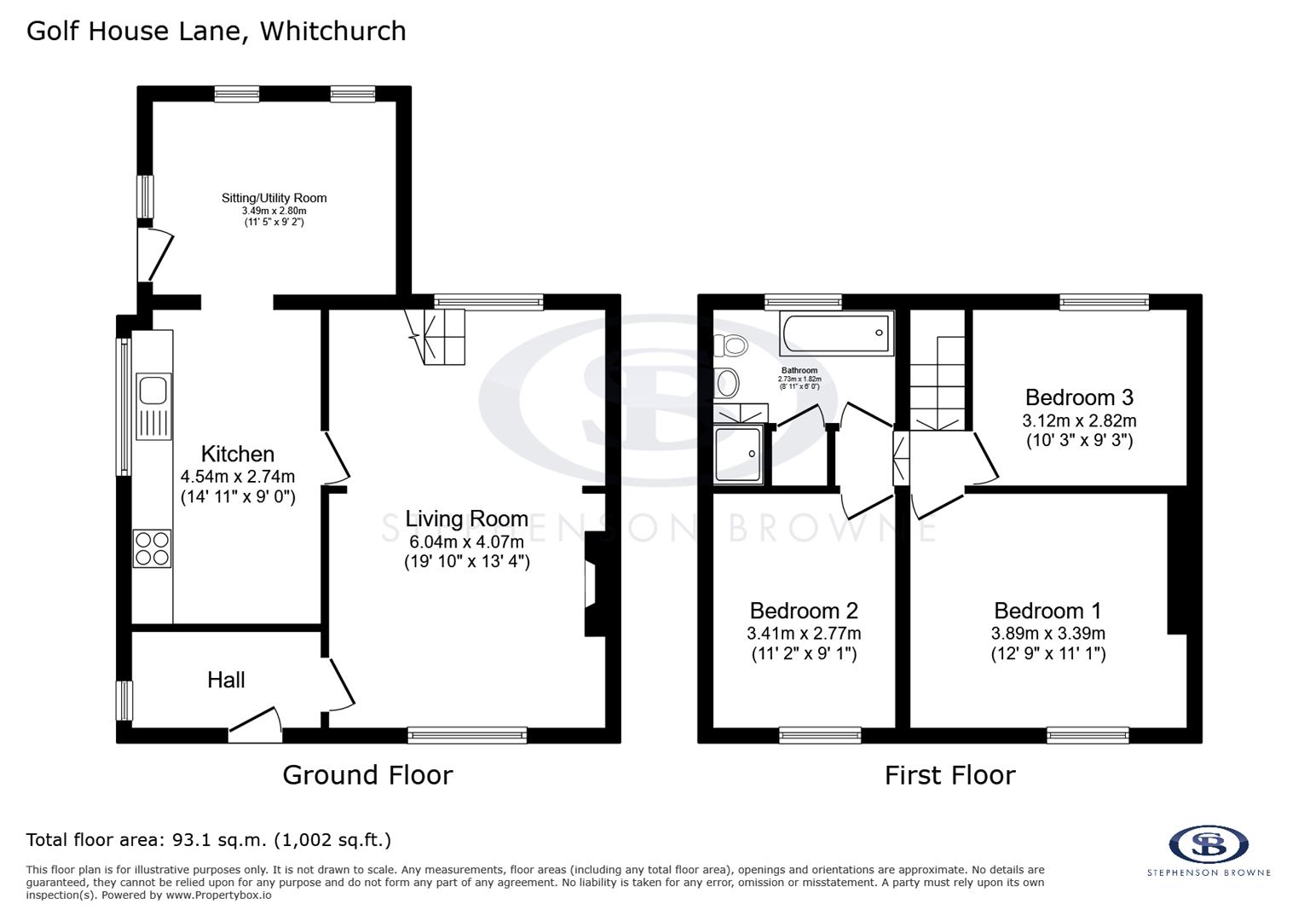 2 Brookside Cottages, Golf House Lane, Whitchurch floorplan