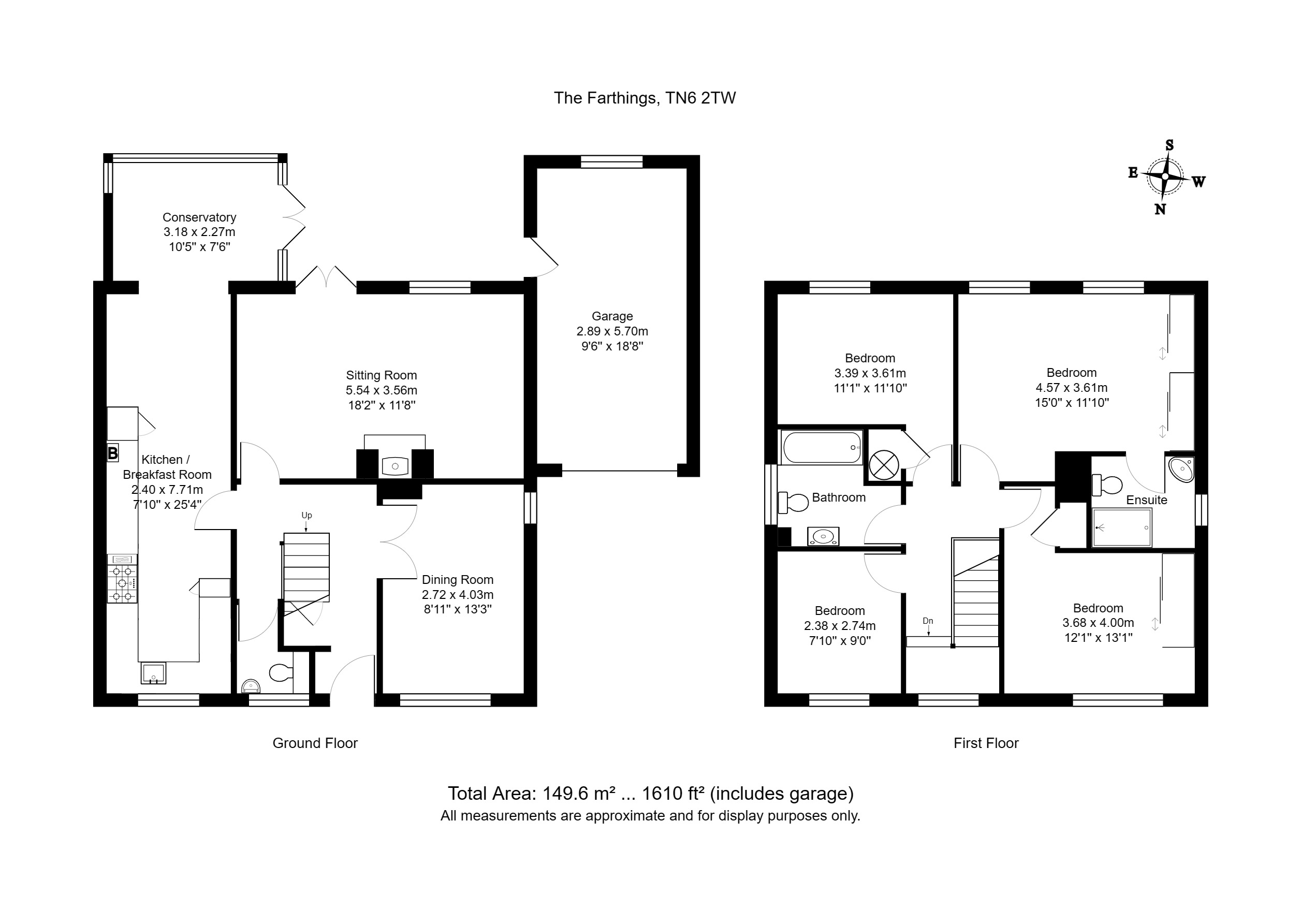 The Farthings, Crowborough, East Sussex TN6, 4 bedroom detached house