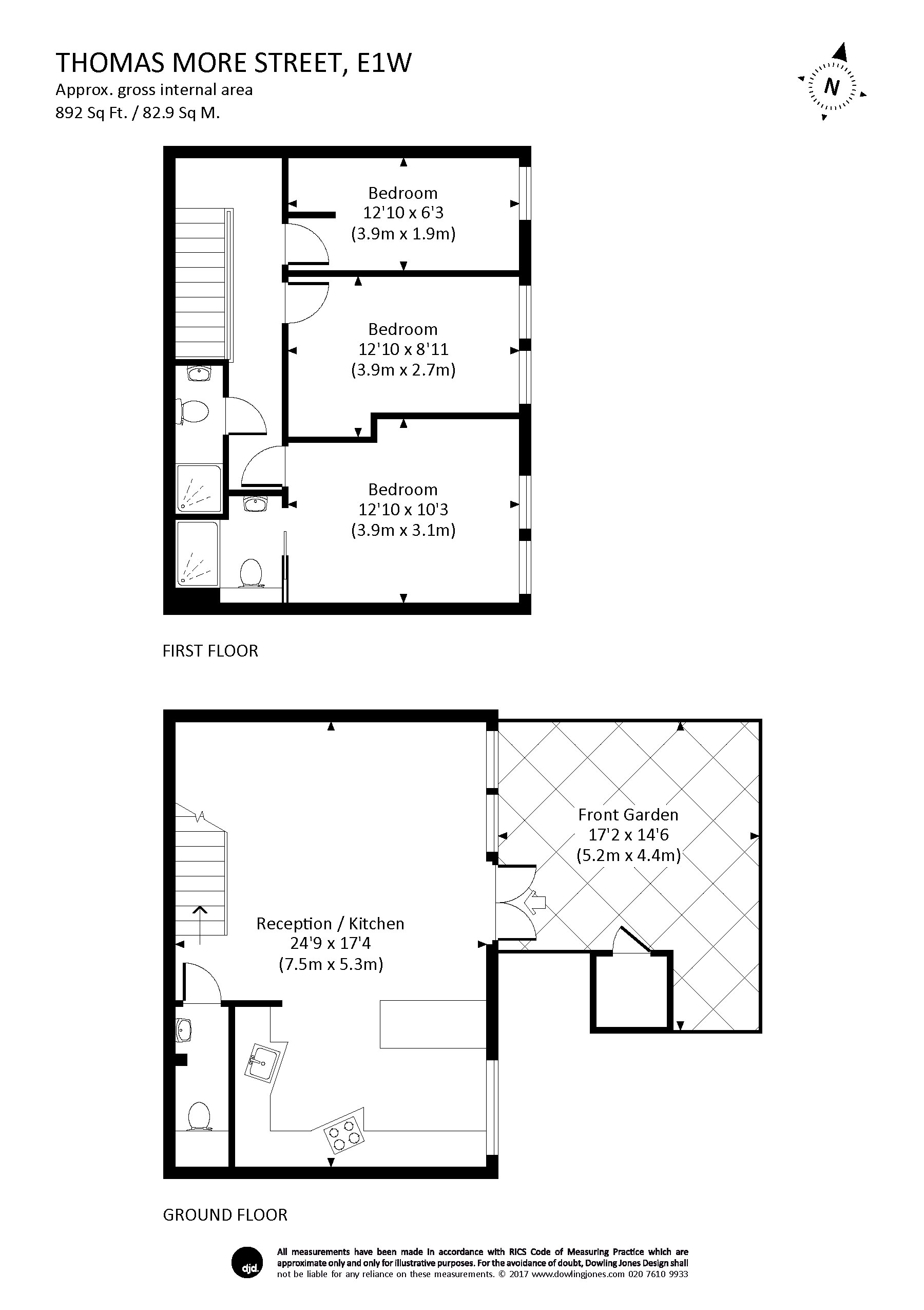 3 Bedrooms Maisonette to rent in Thomas More Street, London E1W