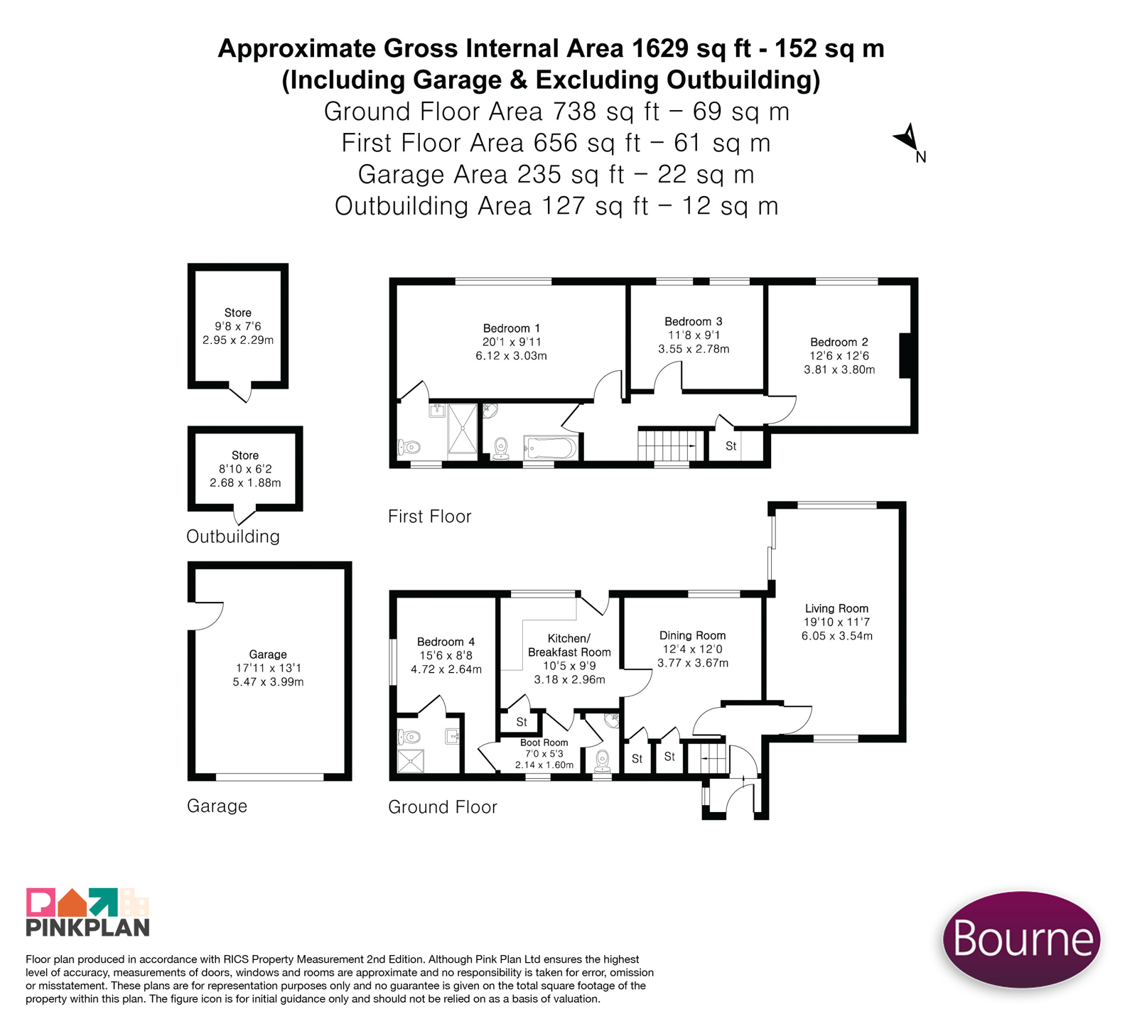 Vicarage Lane, Farnham floorplan