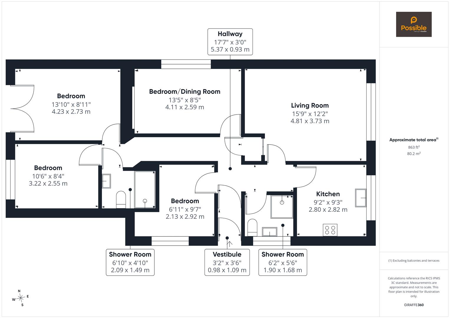 61, Muirend Gardens, Perth floorplan