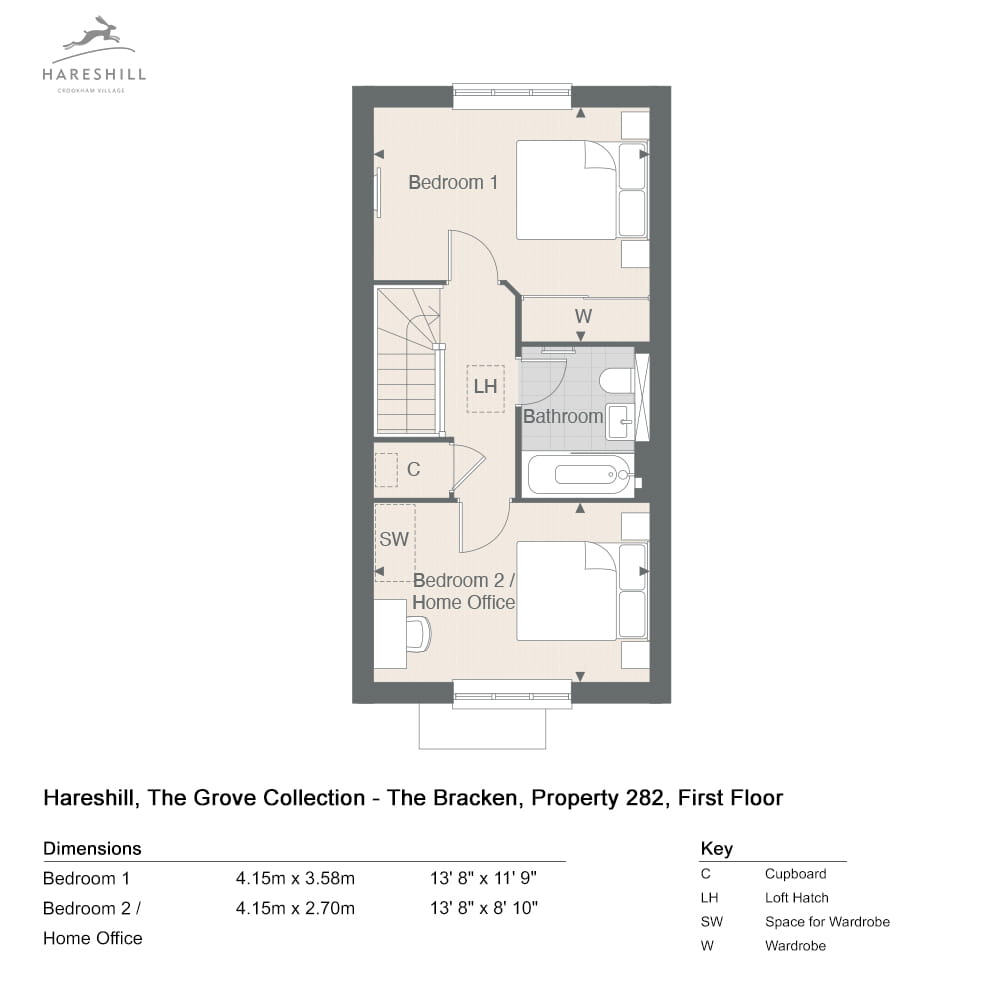 282, Crookham Village, Gu51 5El, Fleet floorplan