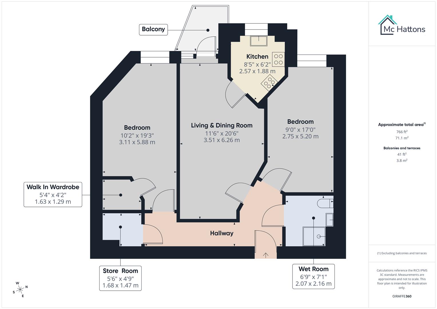 19, Middleton Court, Picton Avenue, Porthcawl floorplan