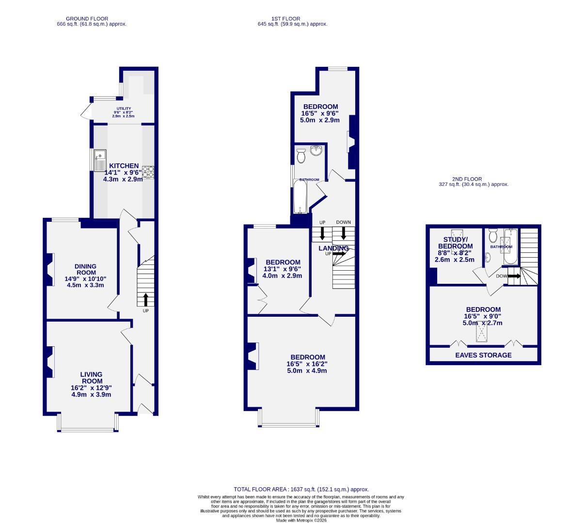 56, Scarcroft Hill, York floorplan
