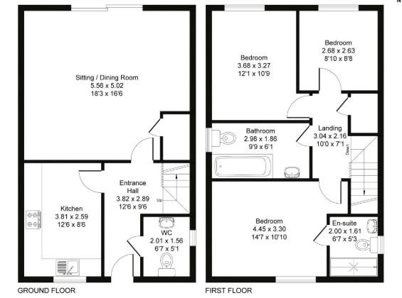 17, Scholars Close, Felsted floorplan