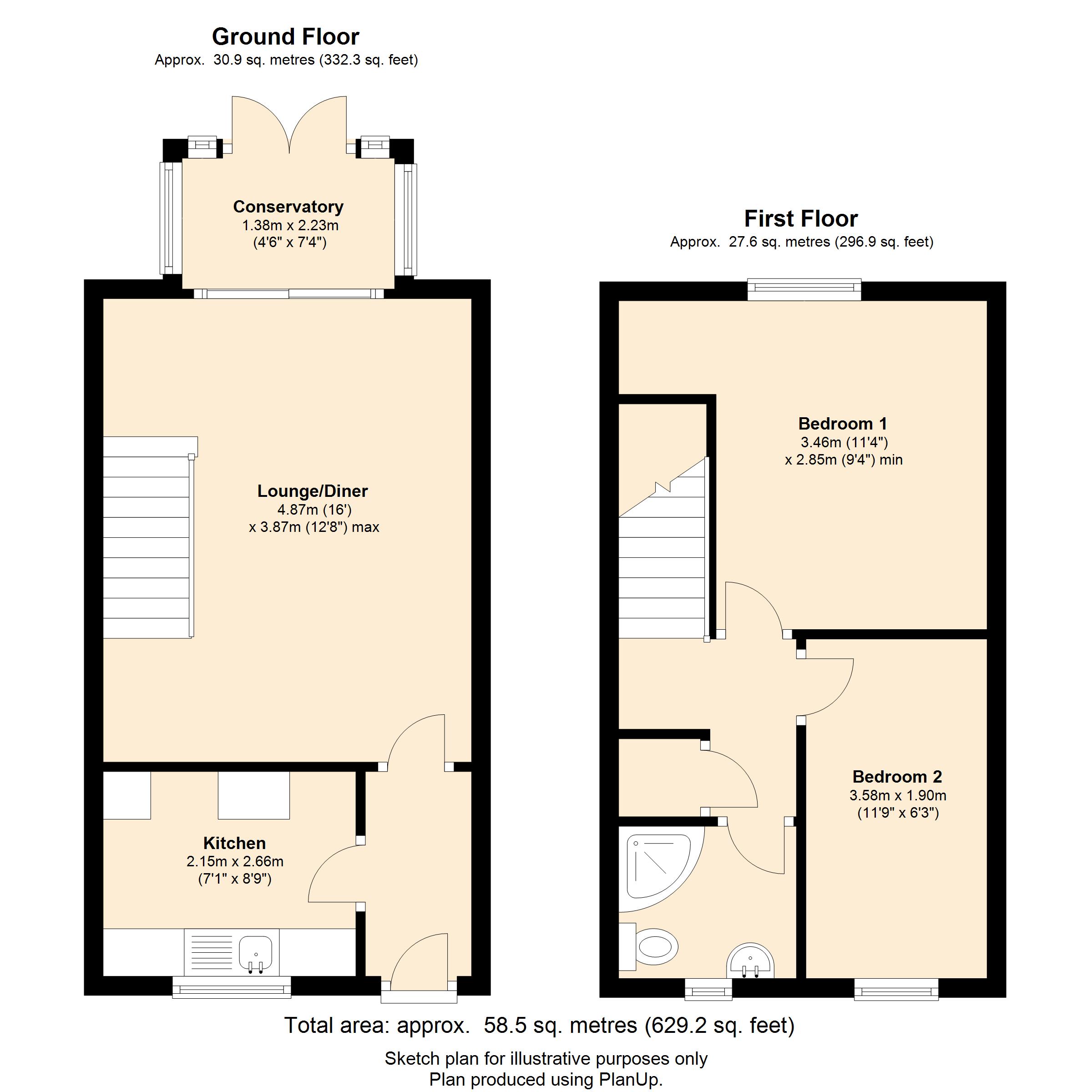 2 Bedrooms Terraced house to rent in Couzens Close, Chipping Sodbury, South Gloucestershire BS37