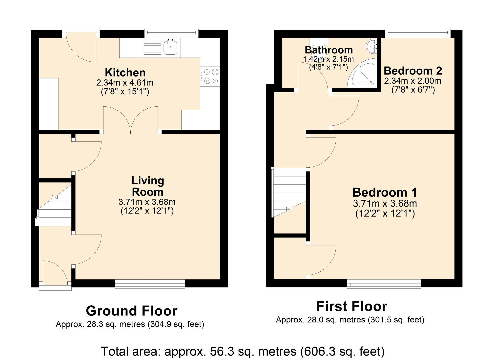 4 Parker Street, Accrington floorplan