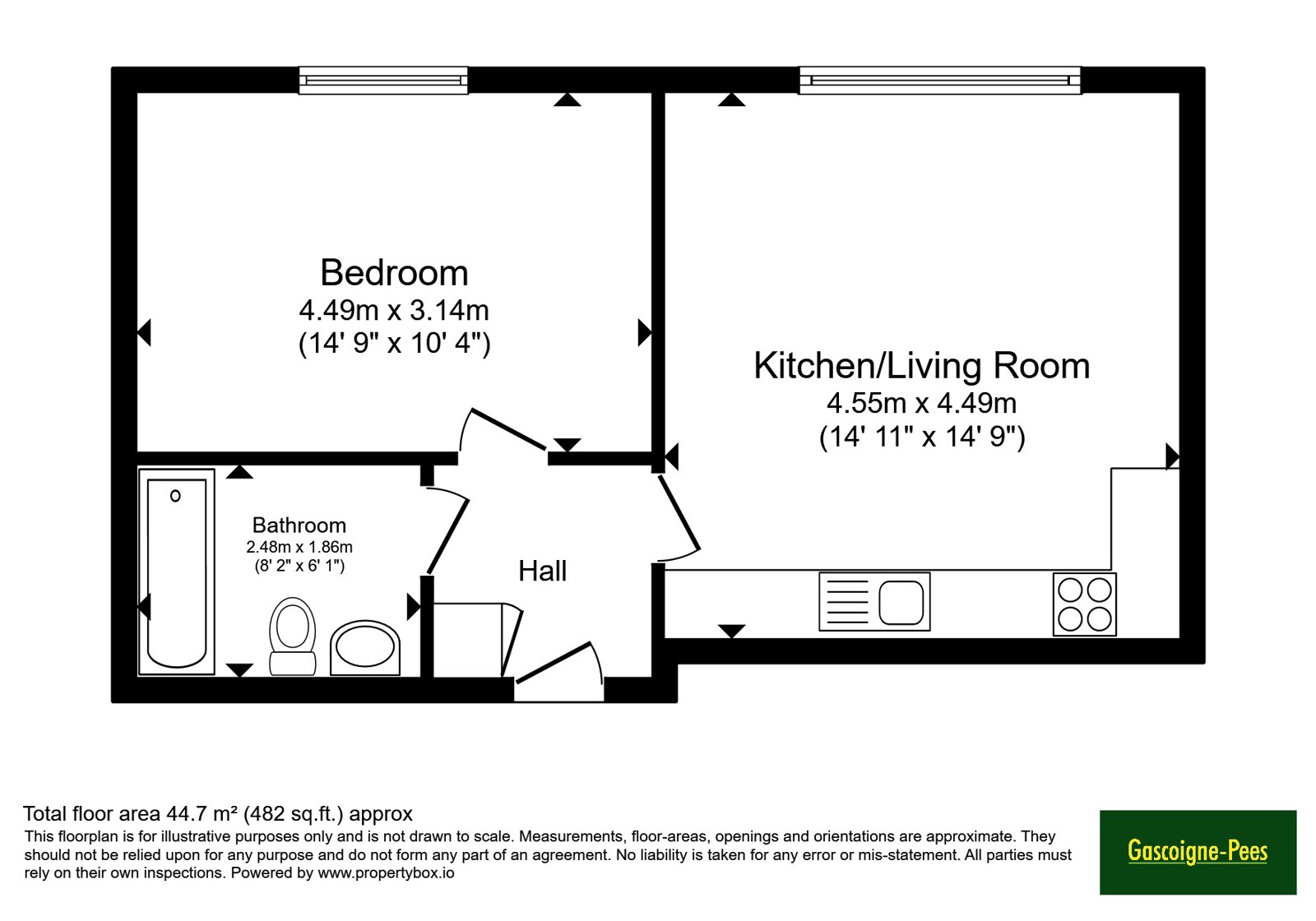 Flat 5, Coleridge Court, 139, Kingston Road, Surrey floorplan