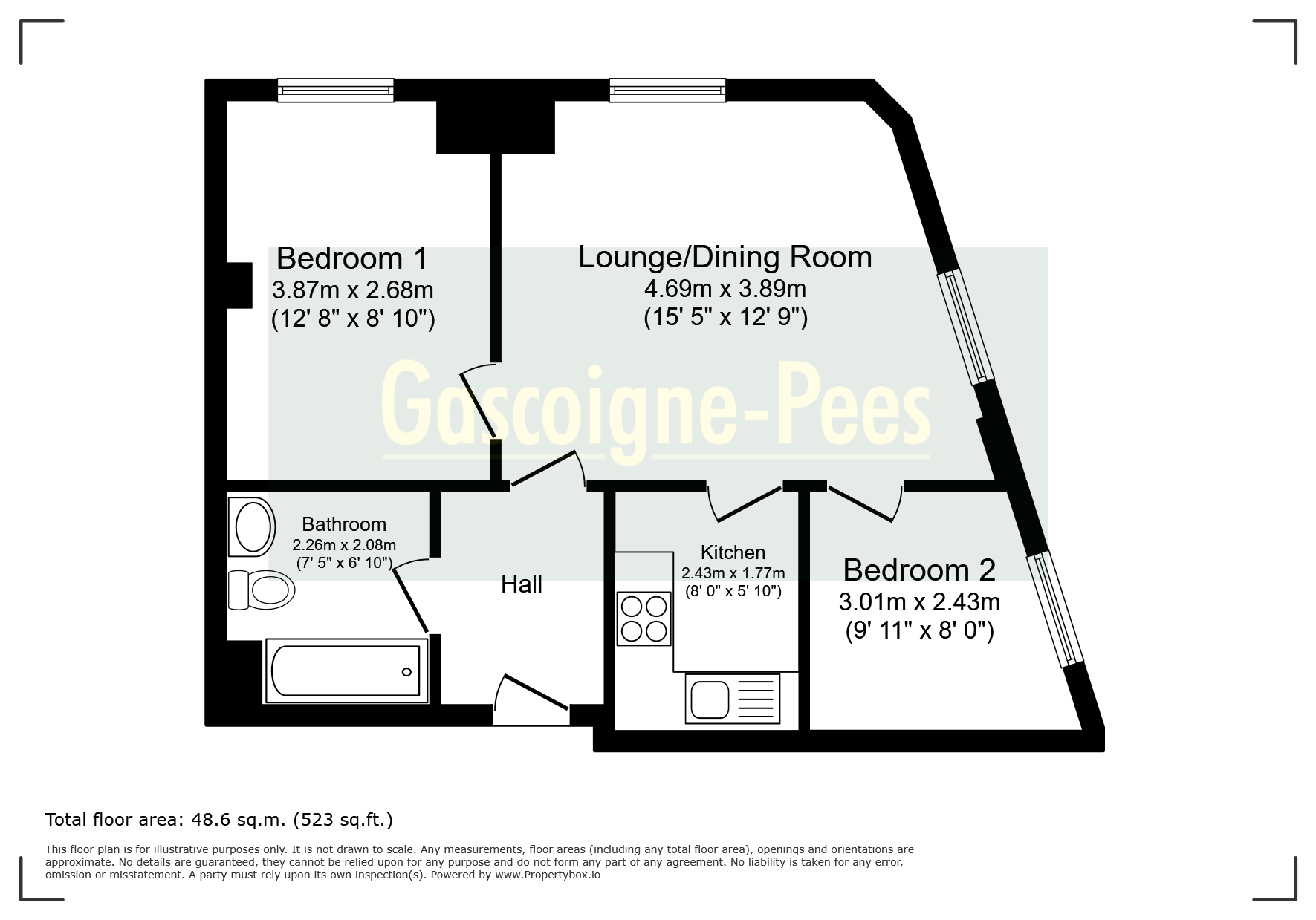1, Aldershot floorplan