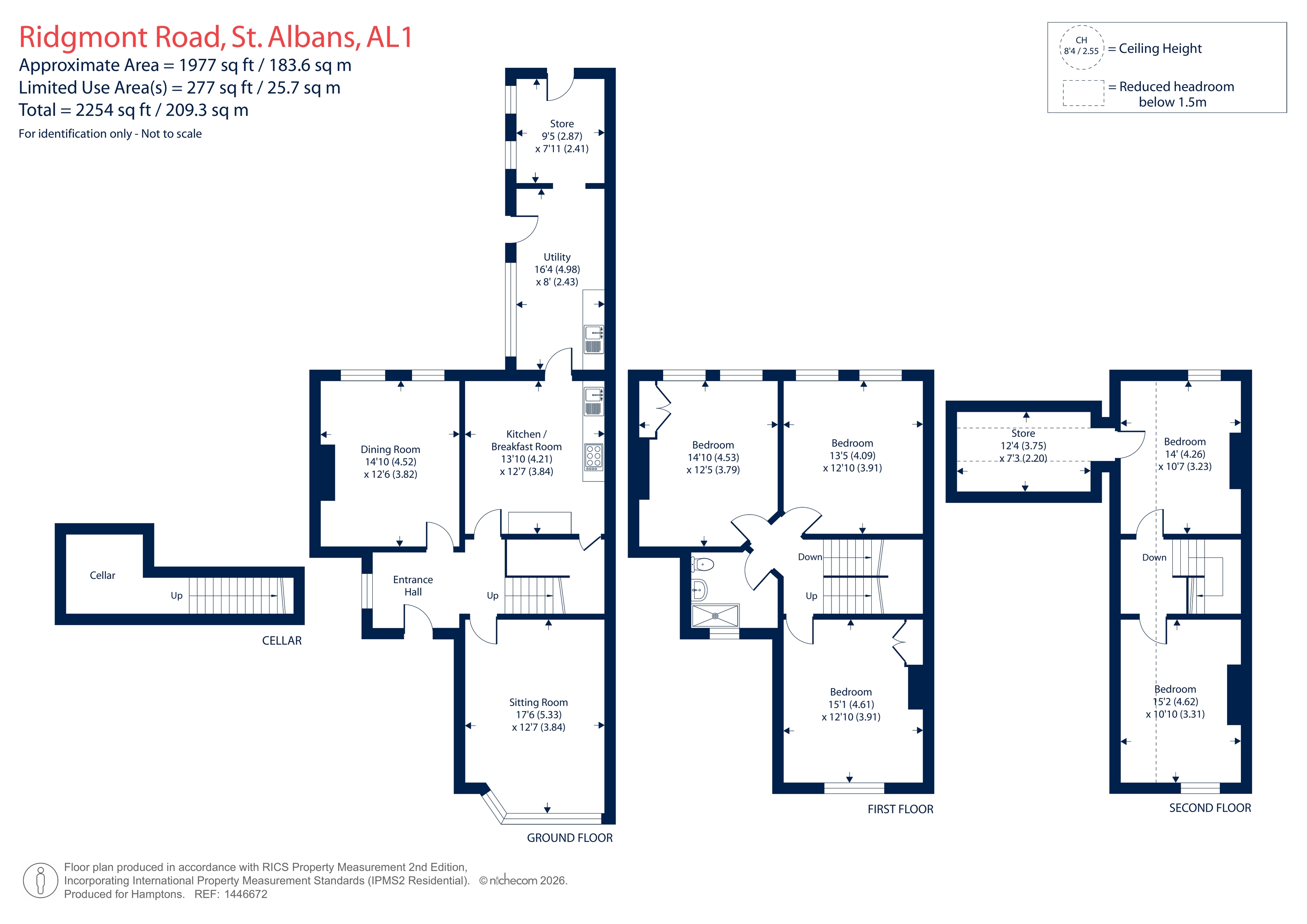 10, Ridgmont Road, St. Albans floorplan