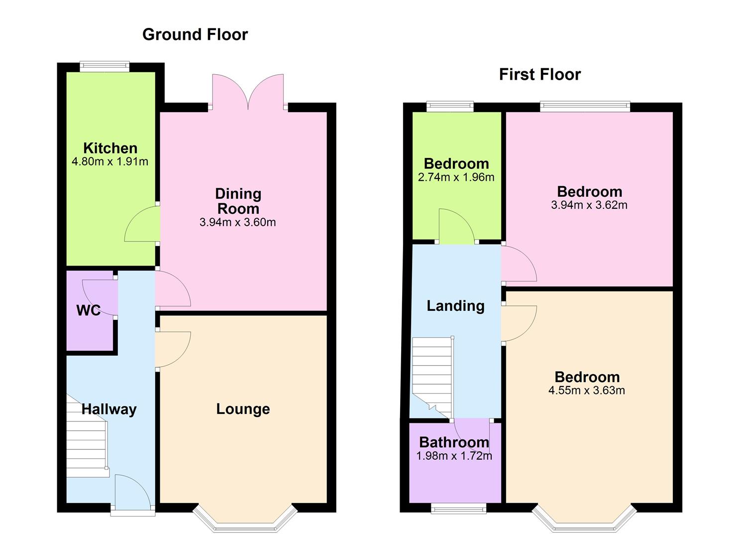 20, Woodland Road, Hinckley floorplan