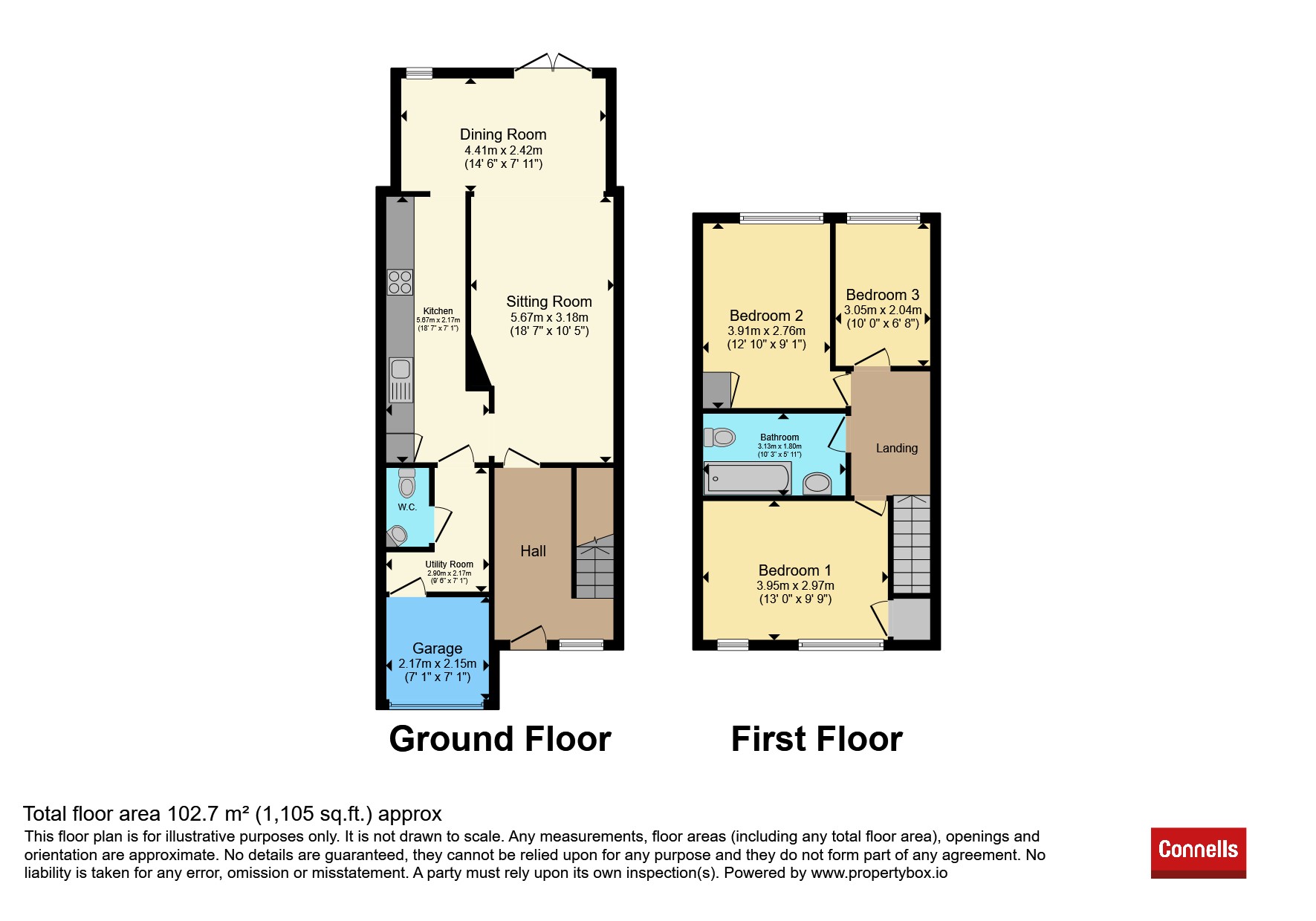 40, Falstaff Close, Witney floorplan