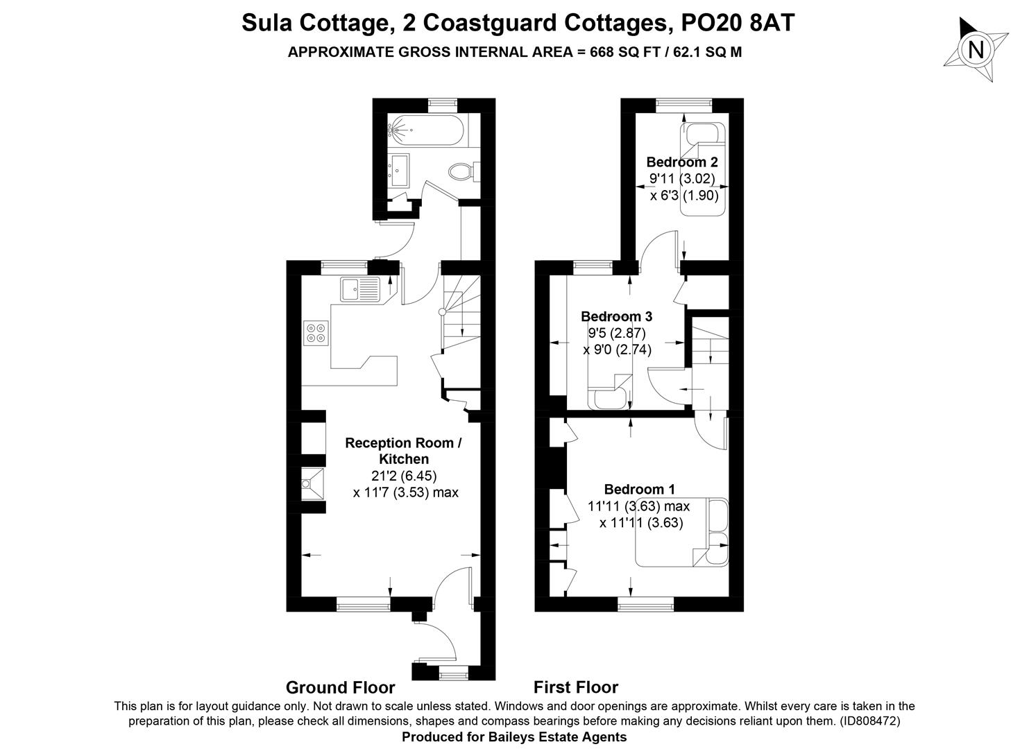 2 Coastguard Cottages, Snow Hill, Chichester floorplan
