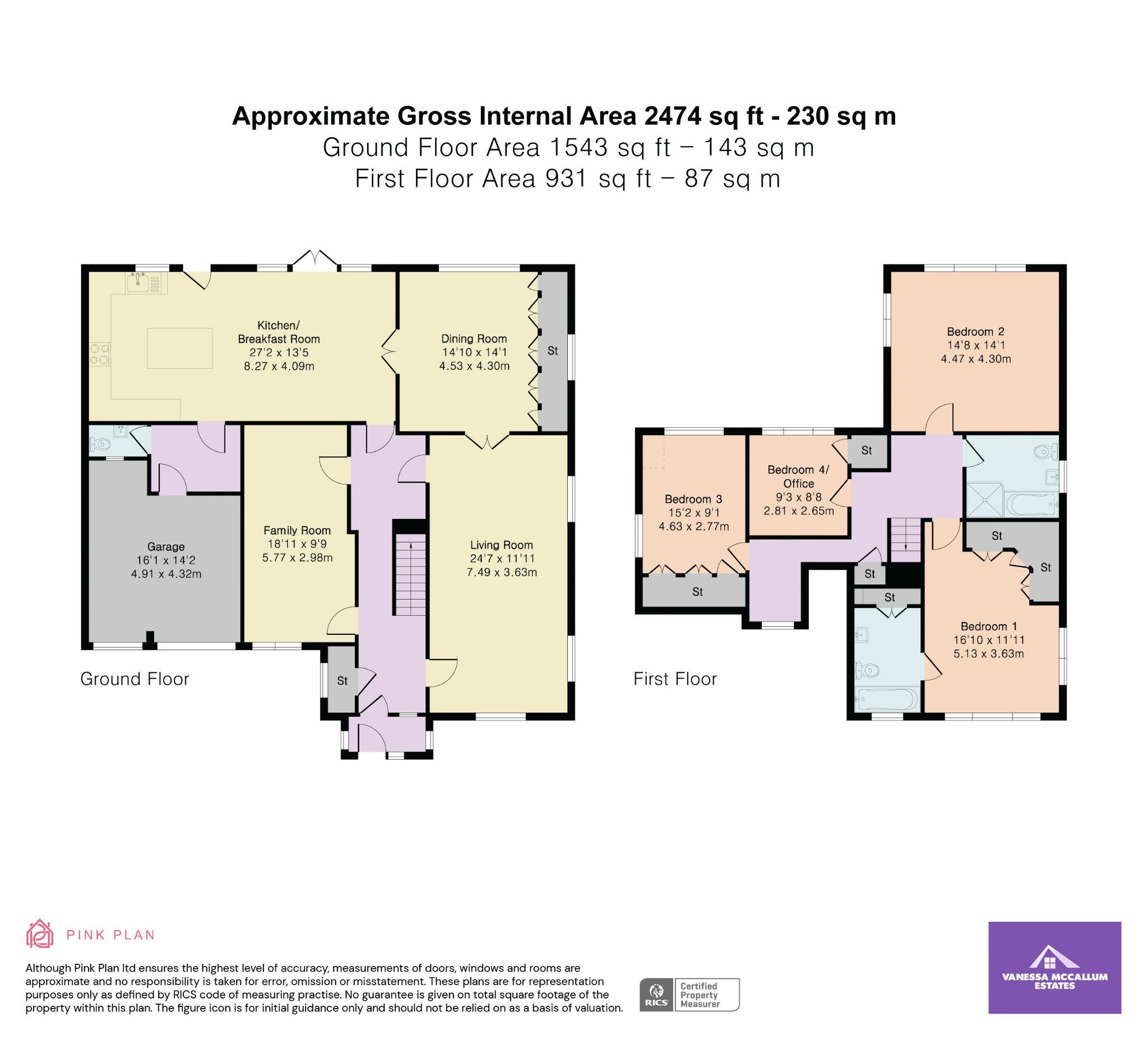 86 Pine Grove, Brookmans Park floorplan