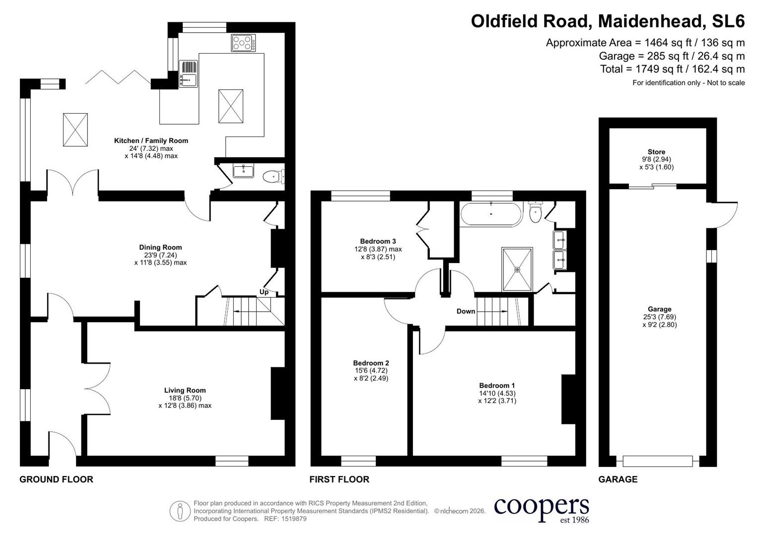 40, Oldfield Road, Maidenhead floorplan