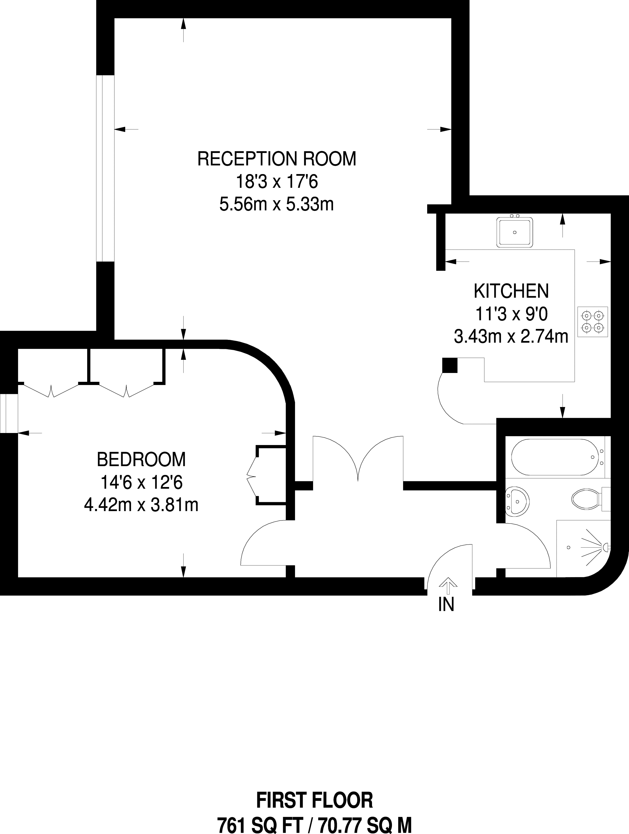 1 Bedrooms Flat to rent in Millbrook, Guildford GU1