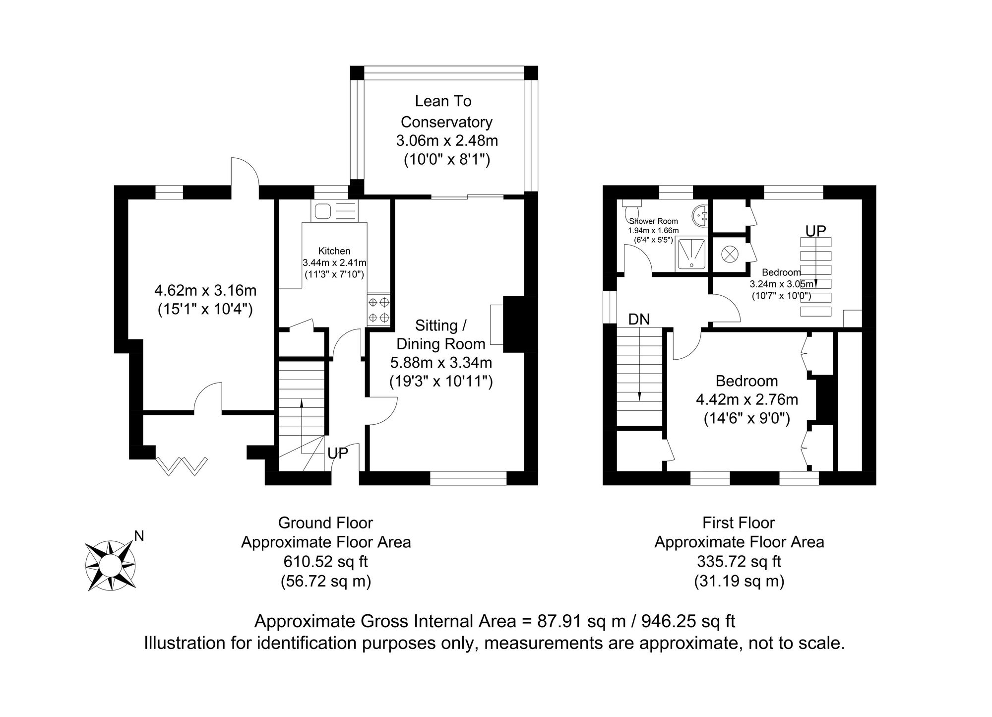 37 Prince Charles Road, Lewes floorplan