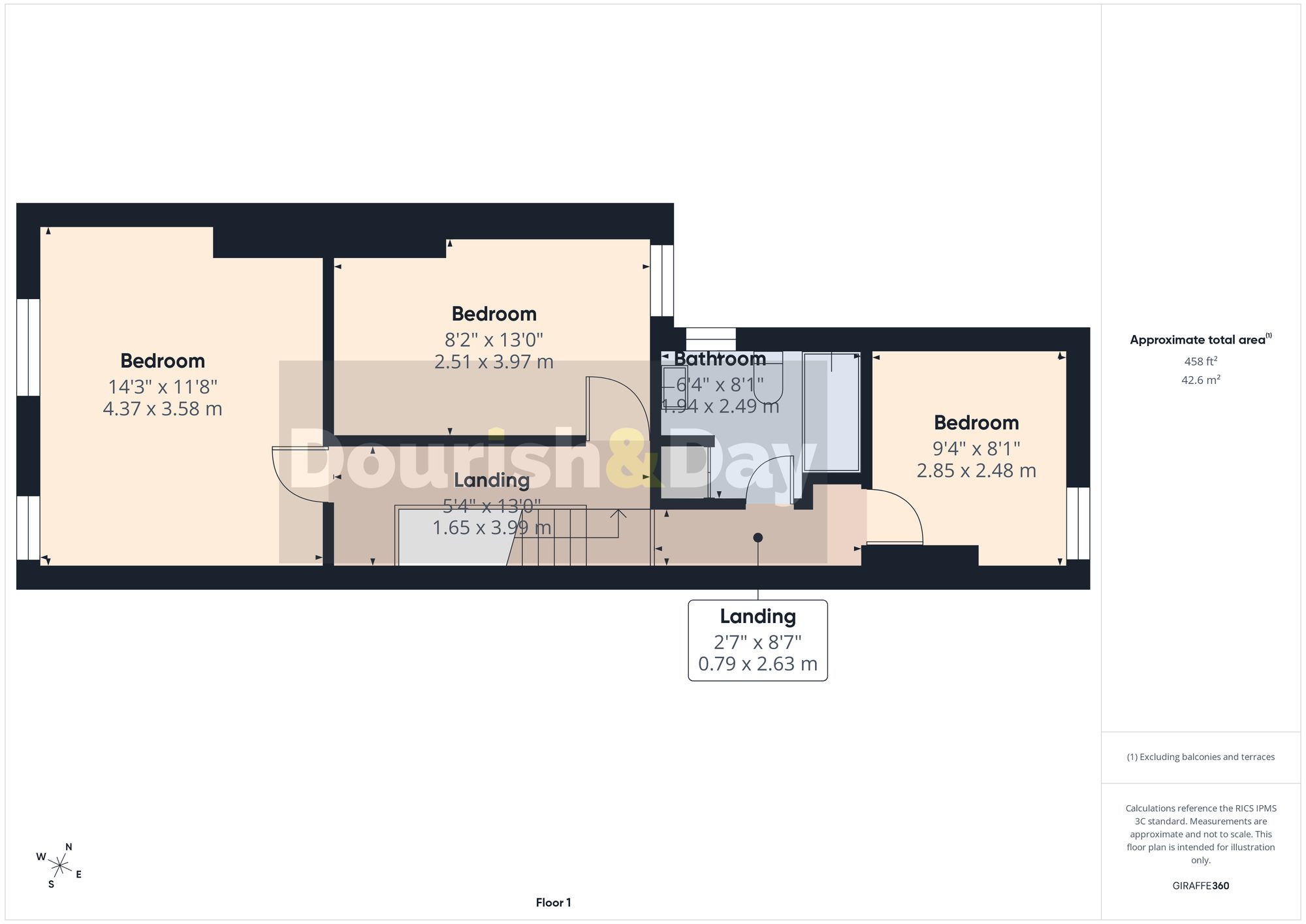 69, Rising Brook, Staffordshire floorplan