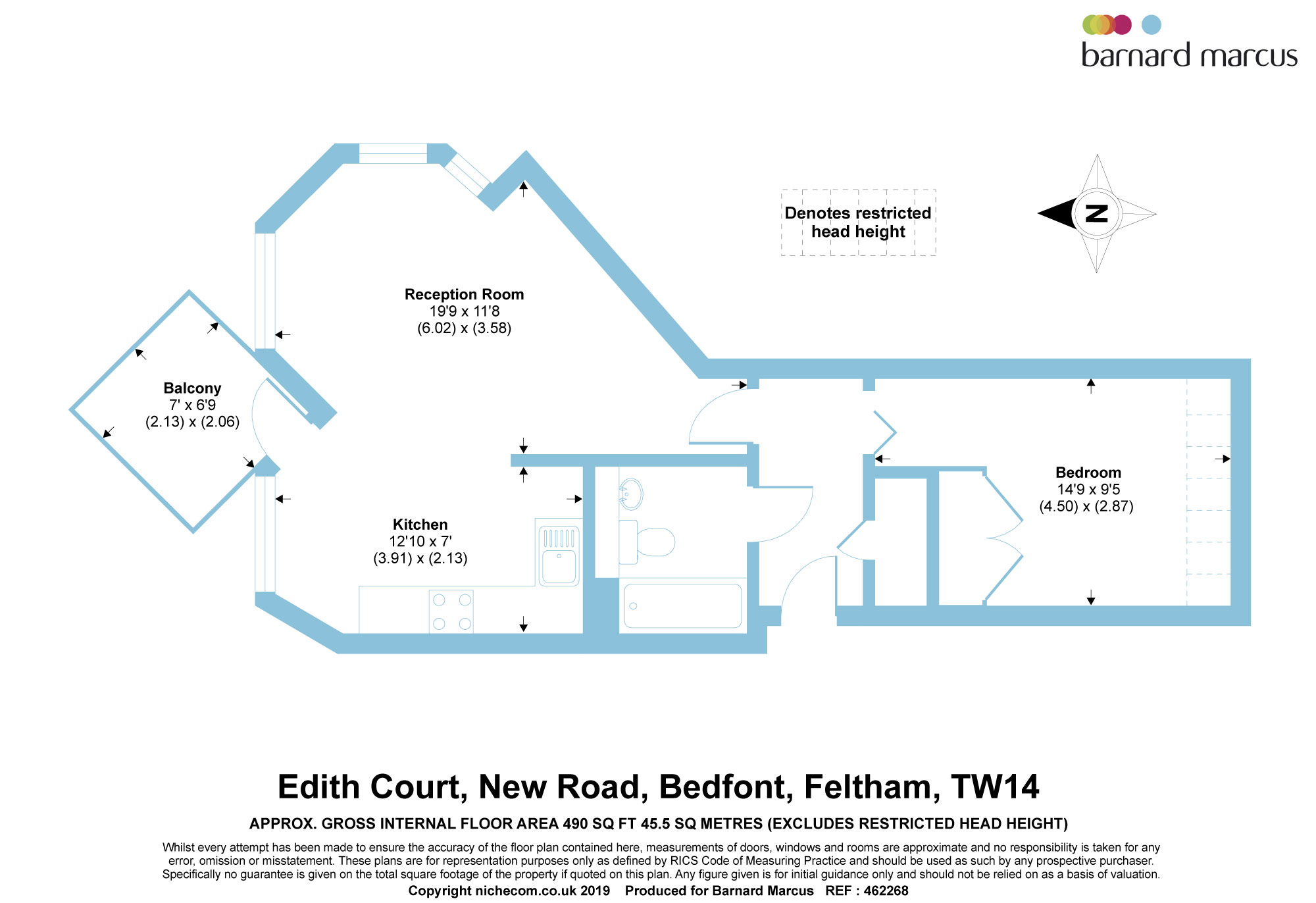 1 Bedrooms Flat for sale in New Road, Bedfont, Feltham TW14