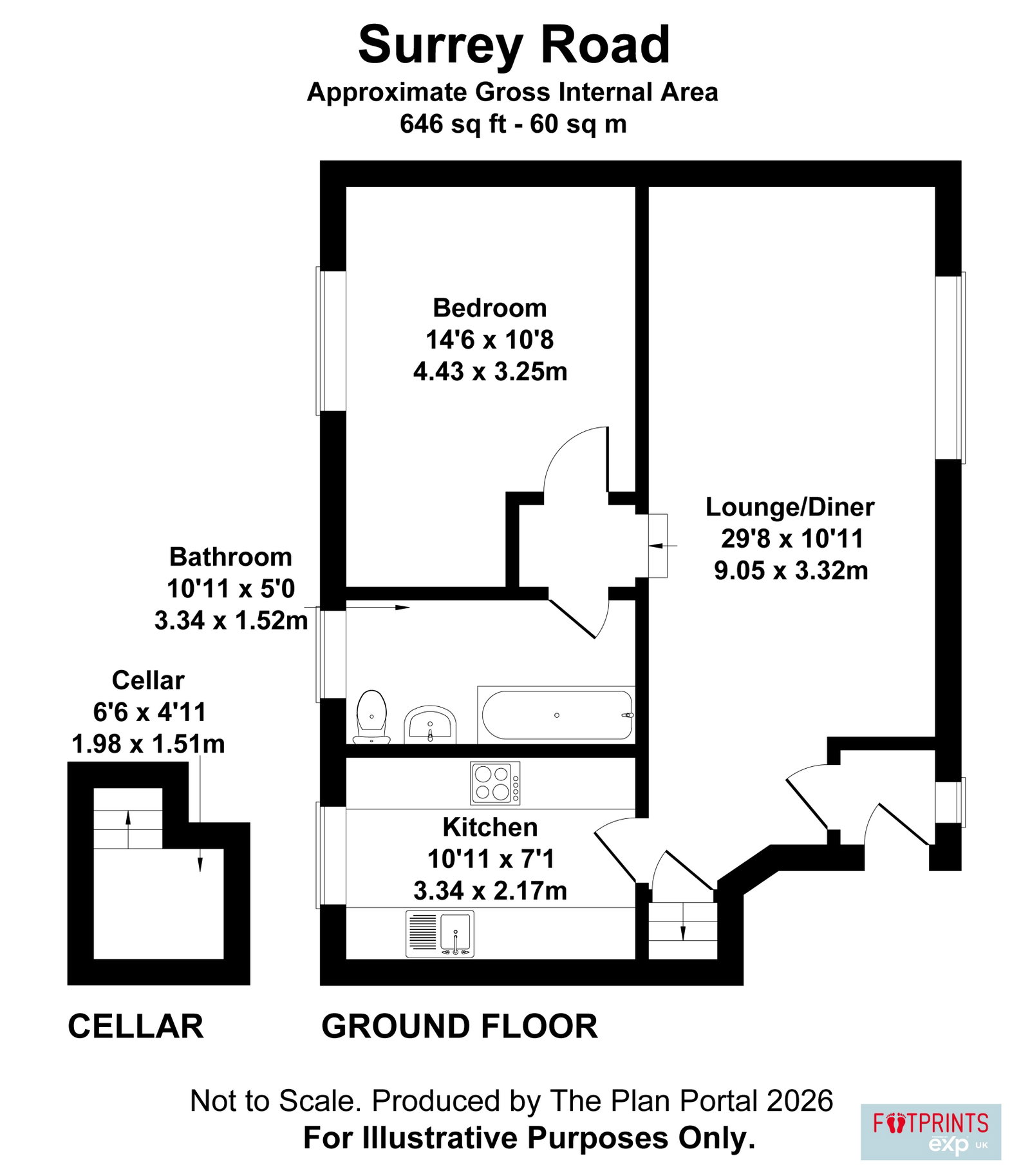 34 - 36,3, Surrey Road, Margate floorplan