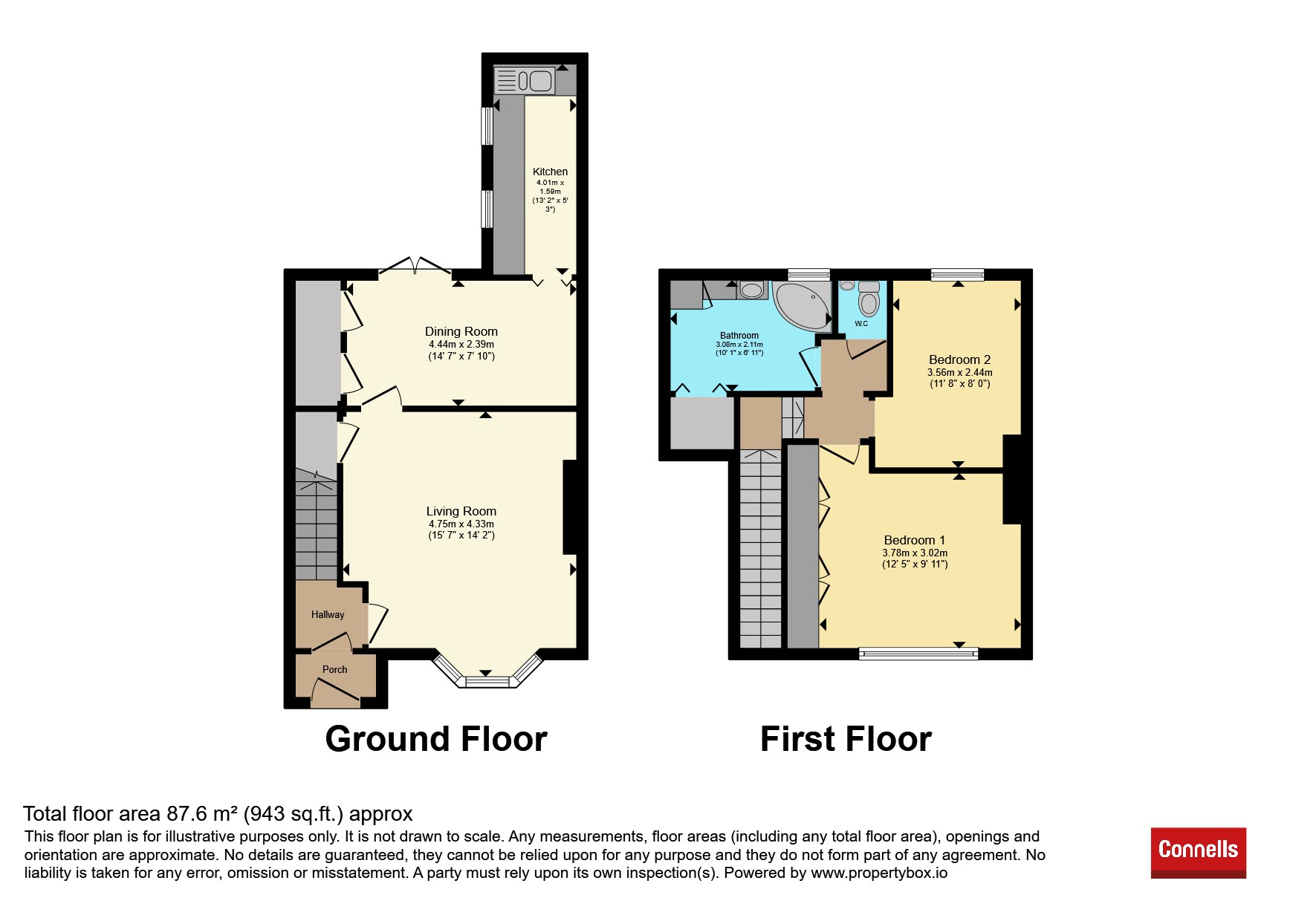 60, Stuart Road, Reigate floorplan