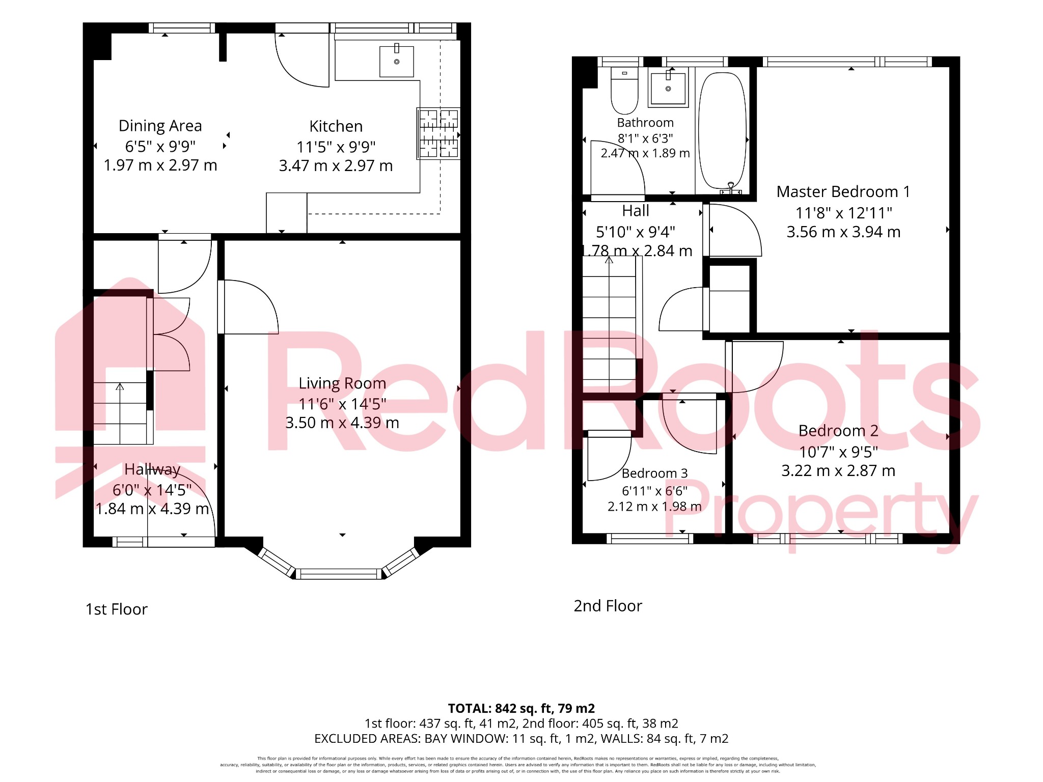 8 Harewood Rise, Pontefract, West Yorkshire floorplan