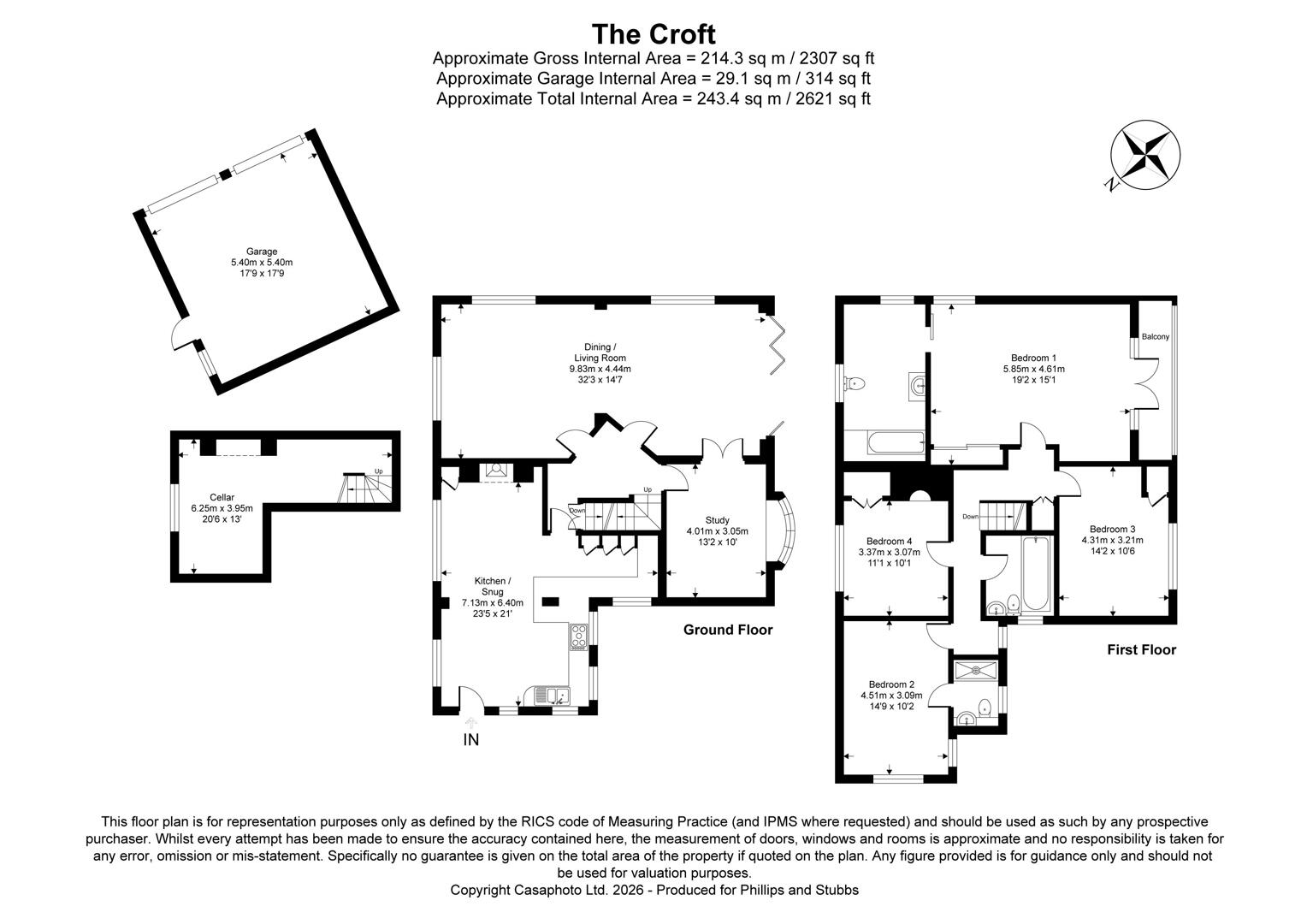The Croft, Point Hill, Rye floorplan