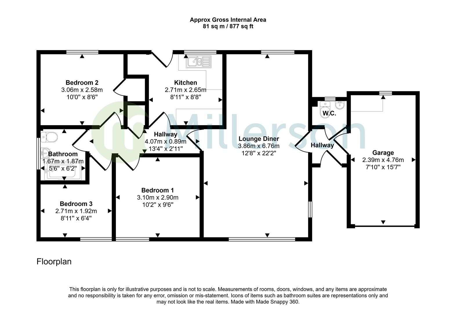 6, Lambourne Avenue, St. Agnes floorplan