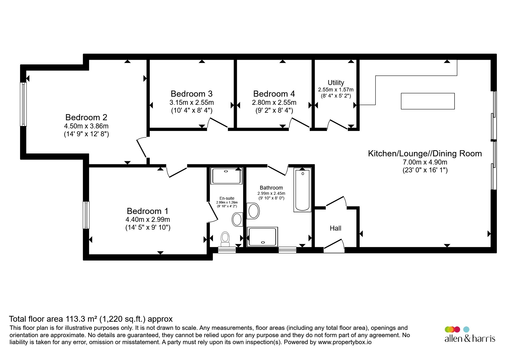 14, St. Brannocks Close, Barry floorplan