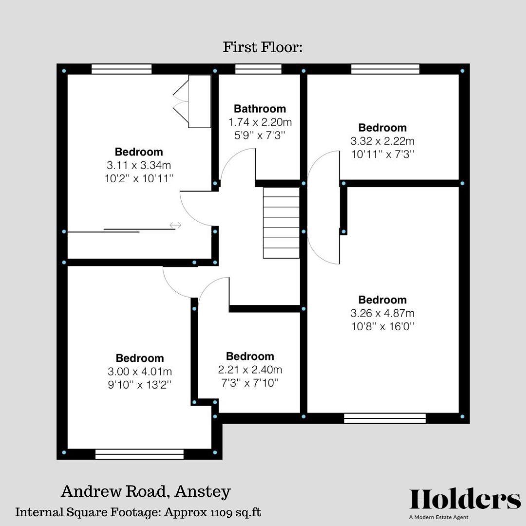 129, Andrew Road, Leicester floorplan