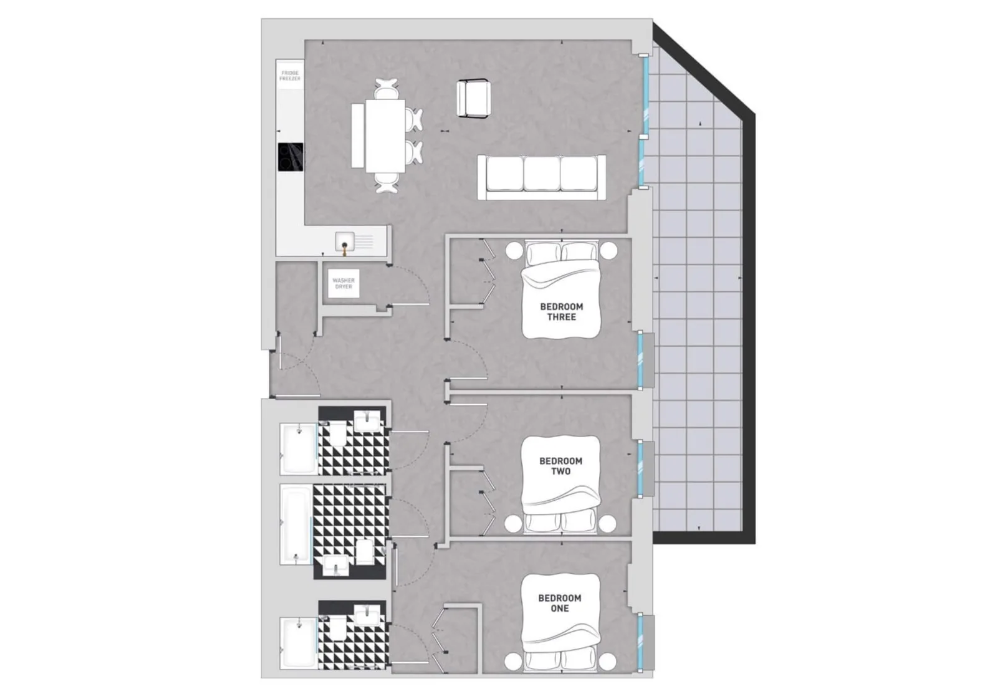T11, Beton, 14 Wembley Park Blvd, Wembley Park,, London floorplan
