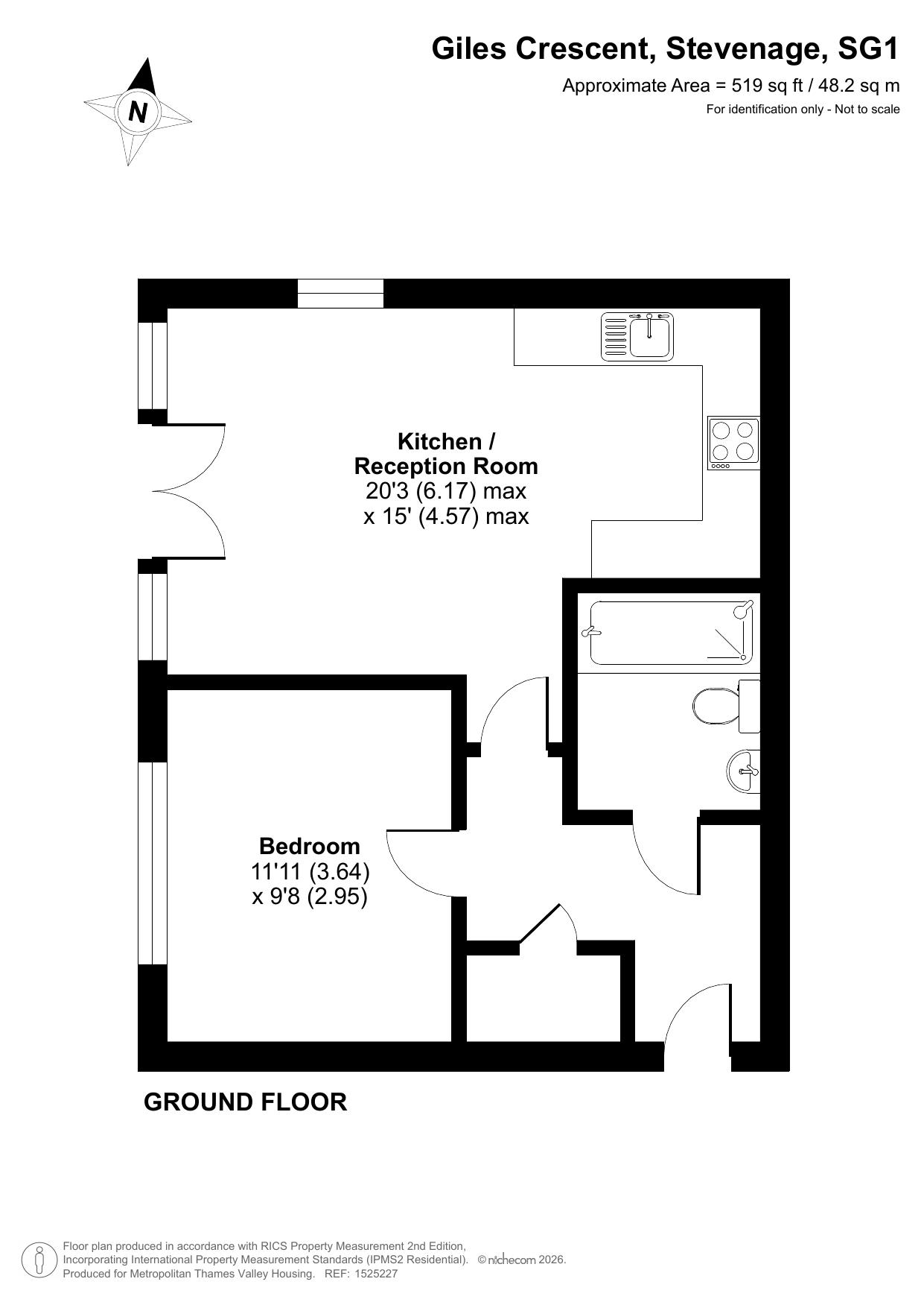Copeland House Giles Crescent, Stevenage floorplan