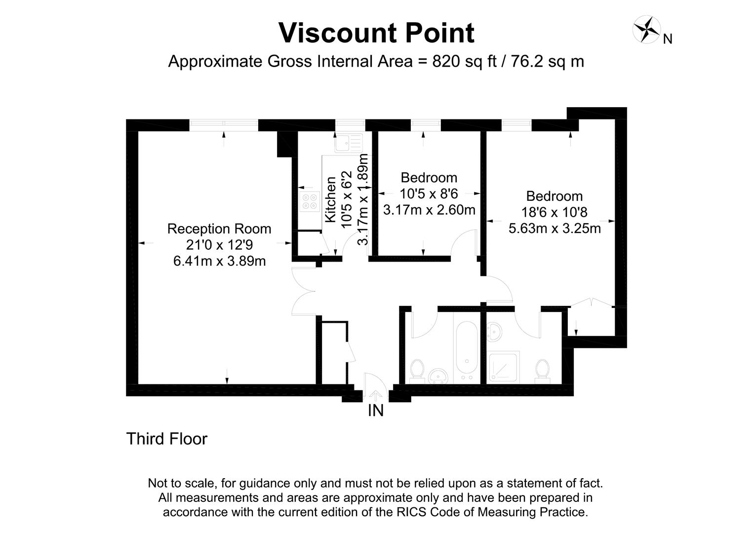 2 Bedrooms Flat to rent in Viscount Point, 199 The Broadway, Wimbledon SW19