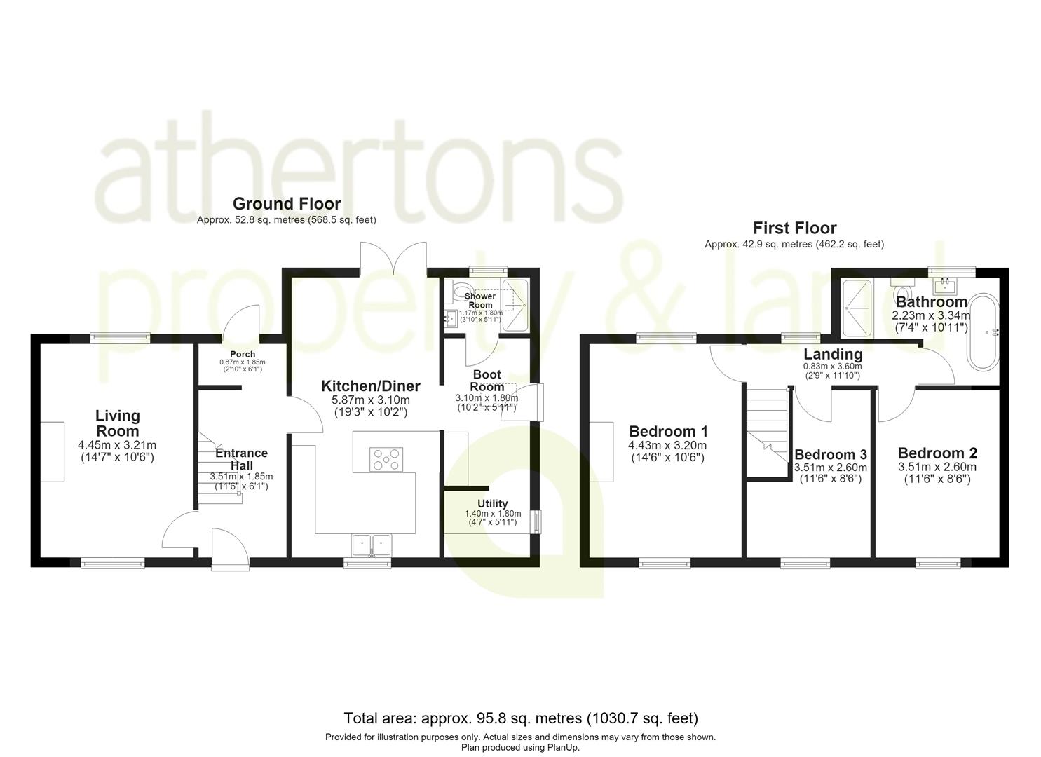 1 The Cottages, Mitton Road, Clitheroe floorplan