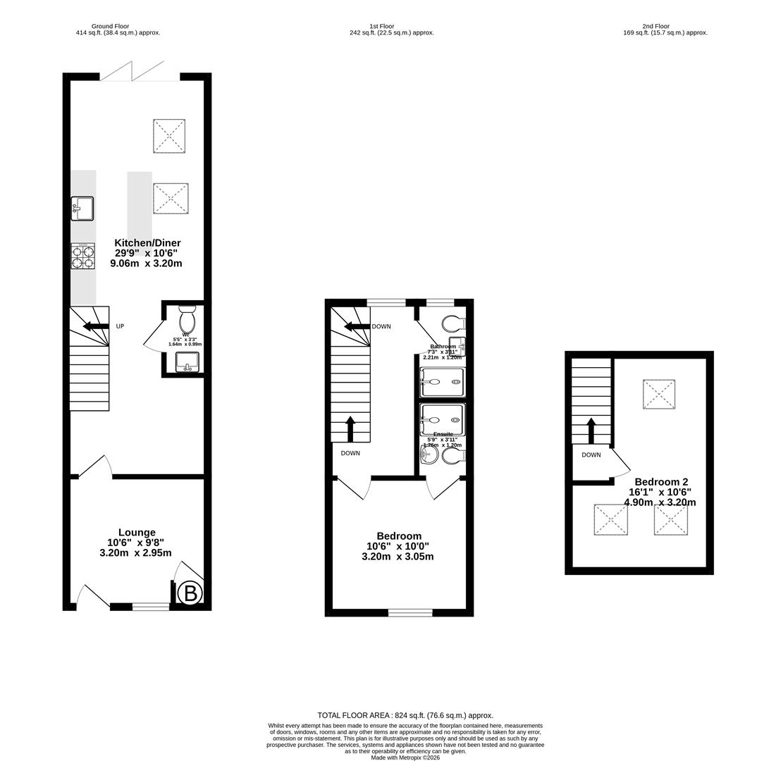 45, Dale Street, York floorplan