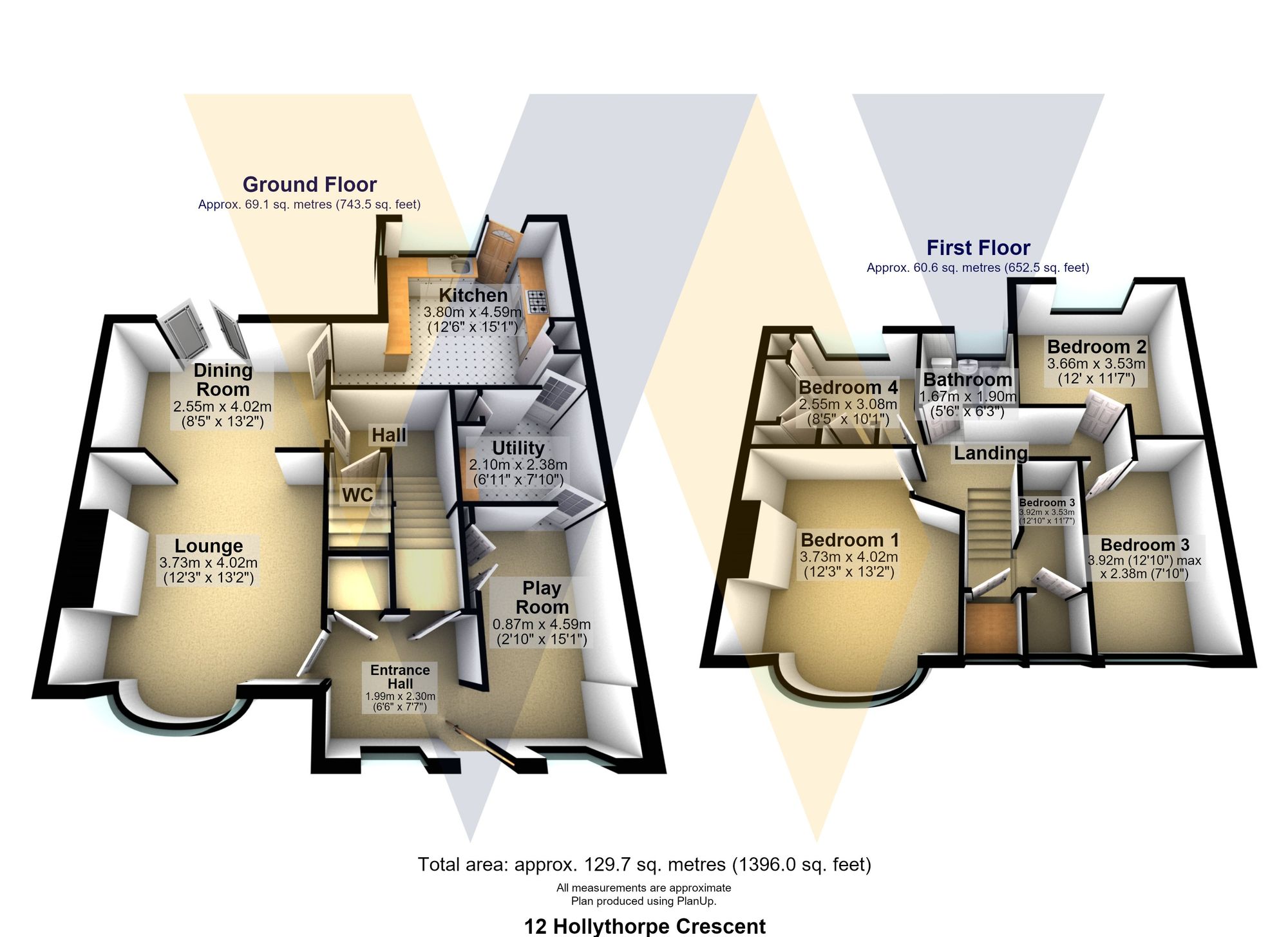 12 Hollythorpe Crescent, Sheffield floorplan