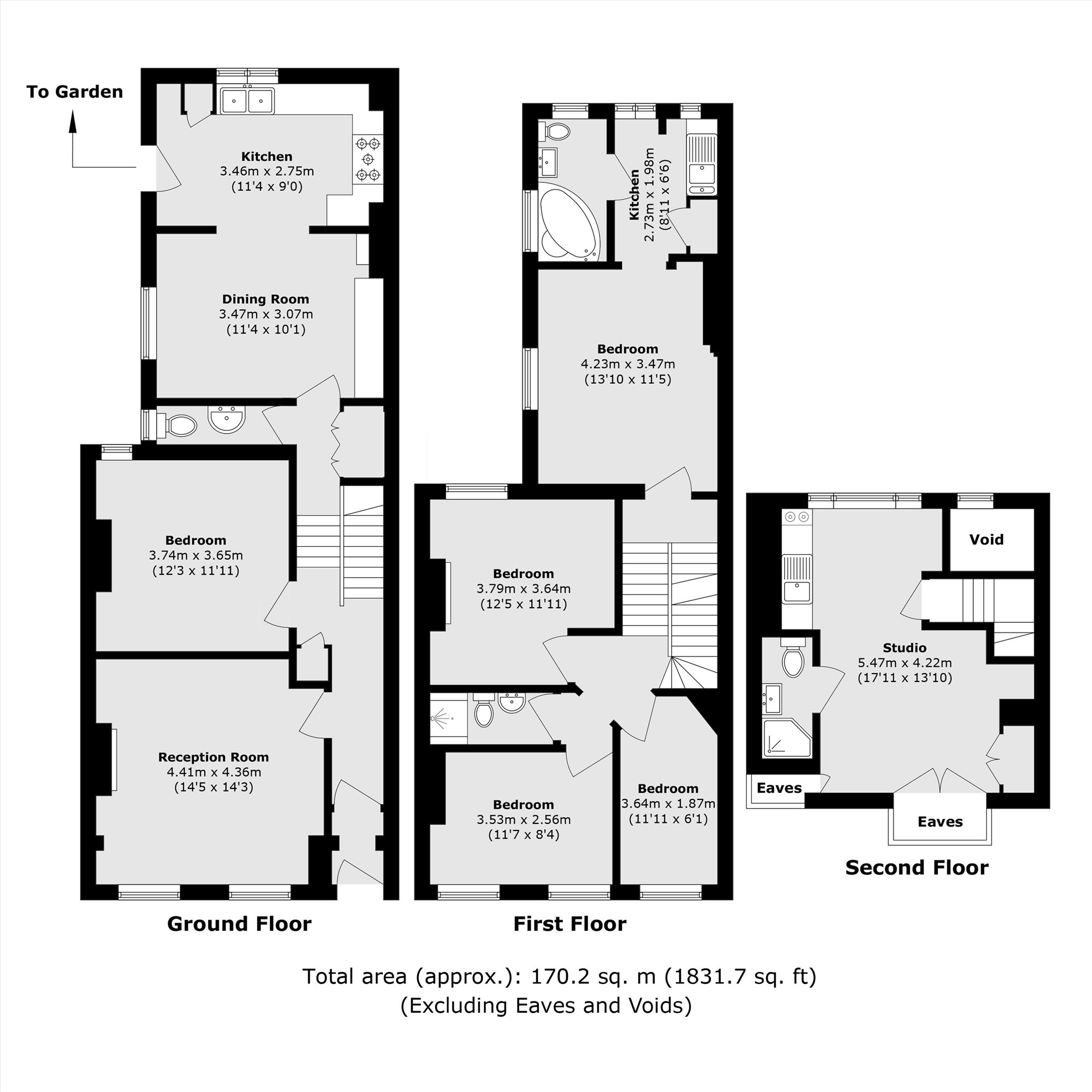285, Cricklewood Lane, London floorplan