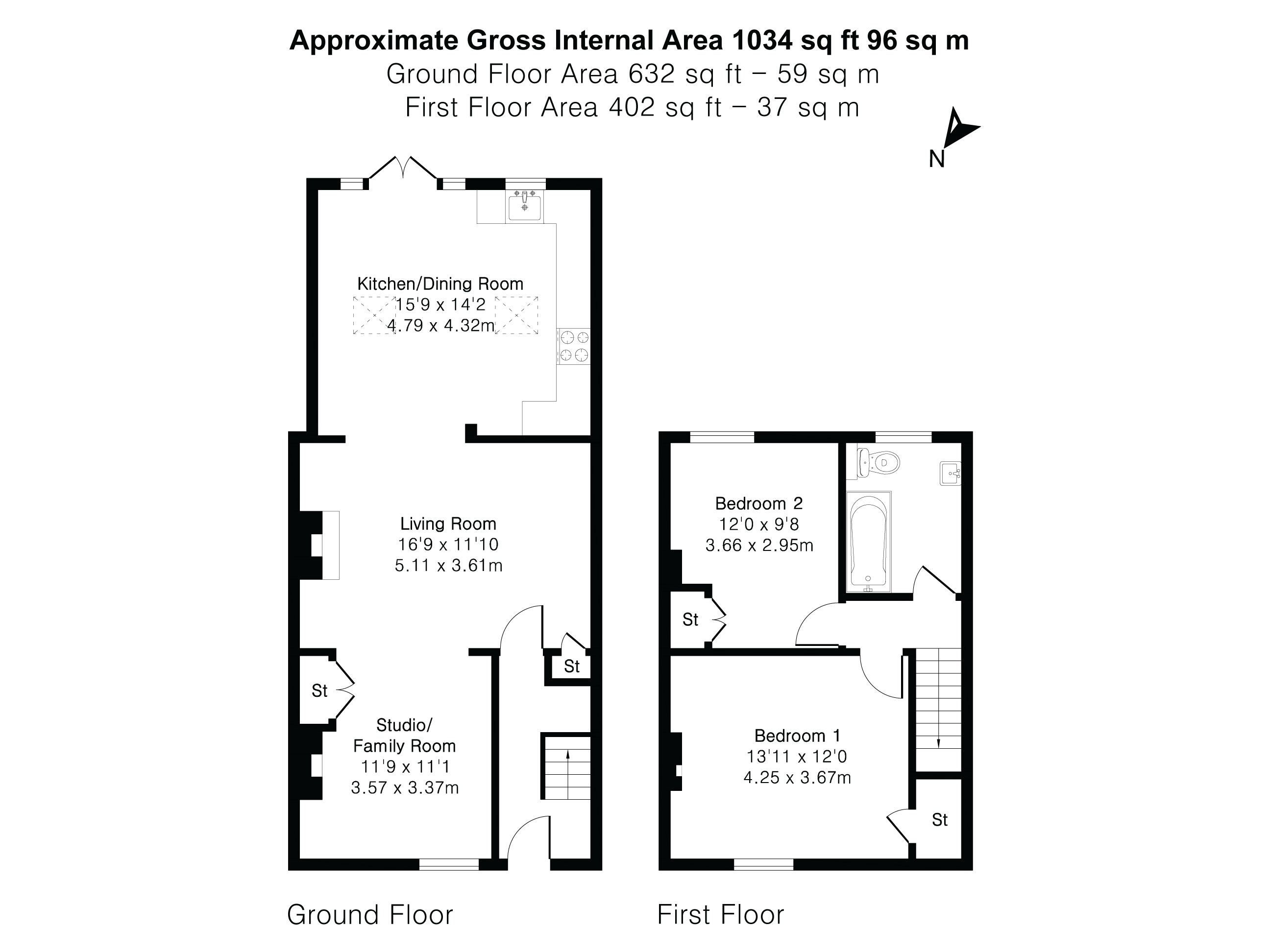 15, Brookfield Road, Sawston floorplan