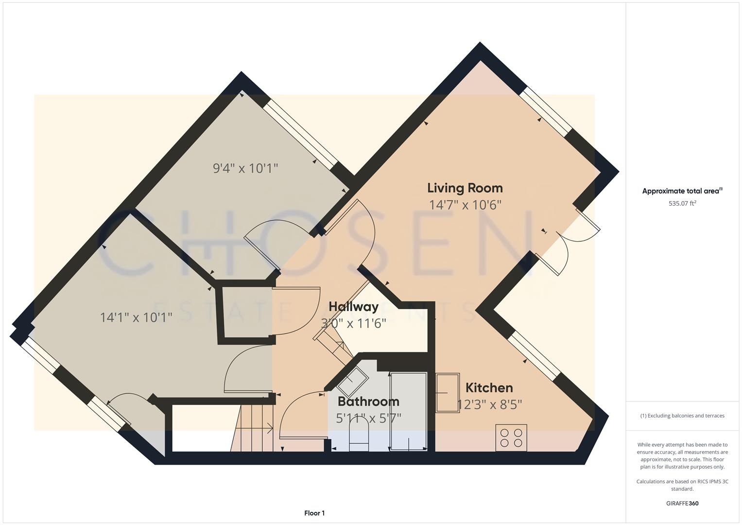 5, Alms Close, Churchdown floorplan