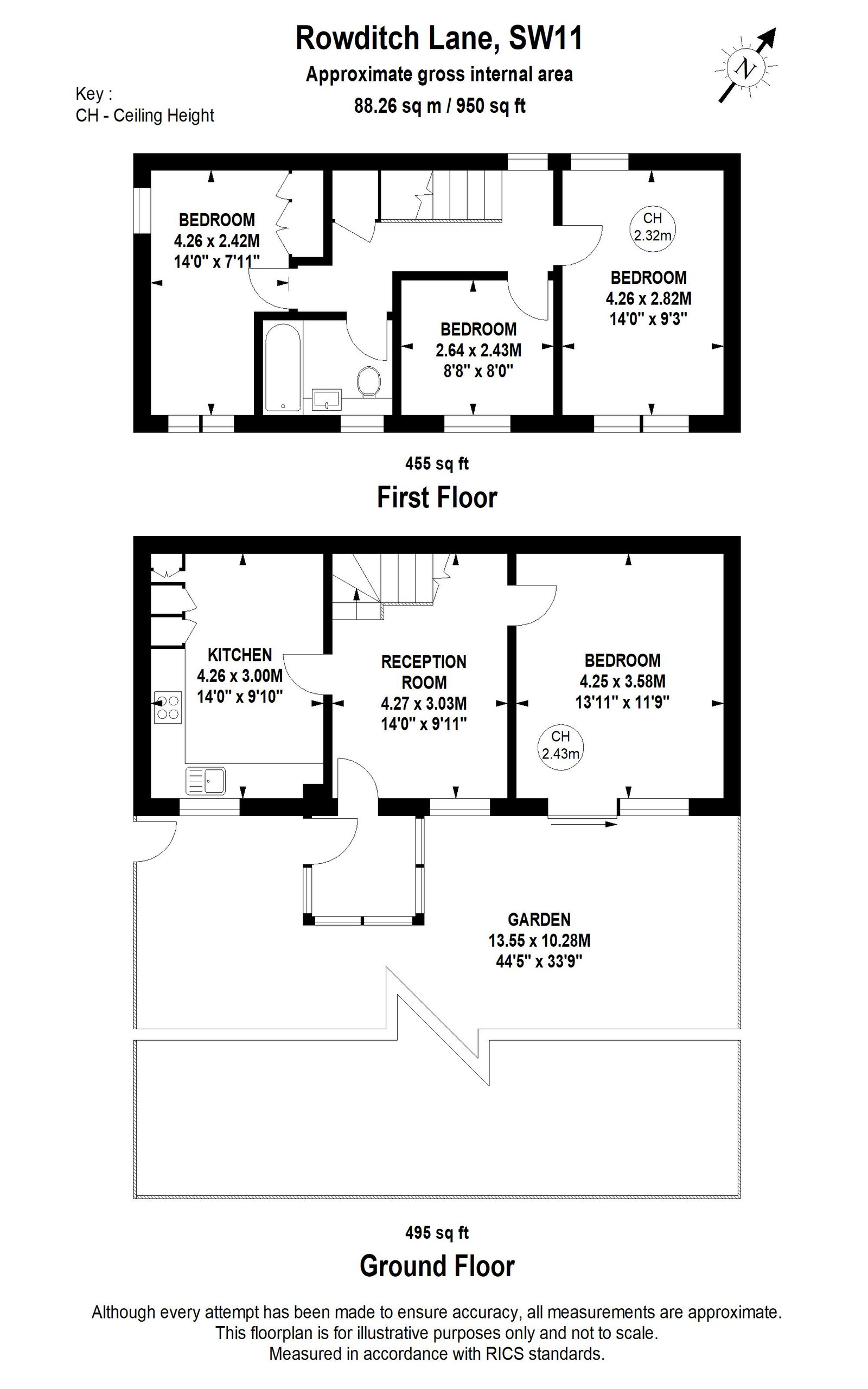 78, Rowditch Lane, London floorplan