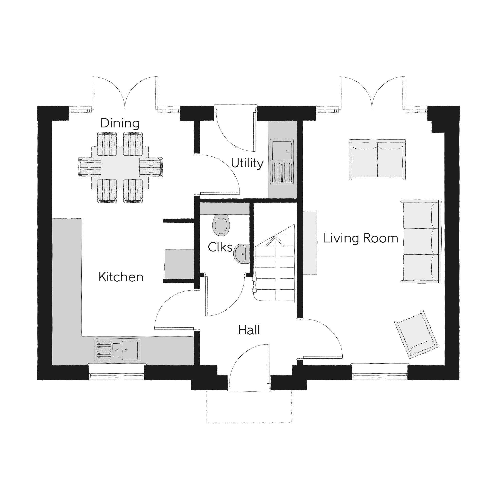 23, Cedar Close, Bacton floorplan