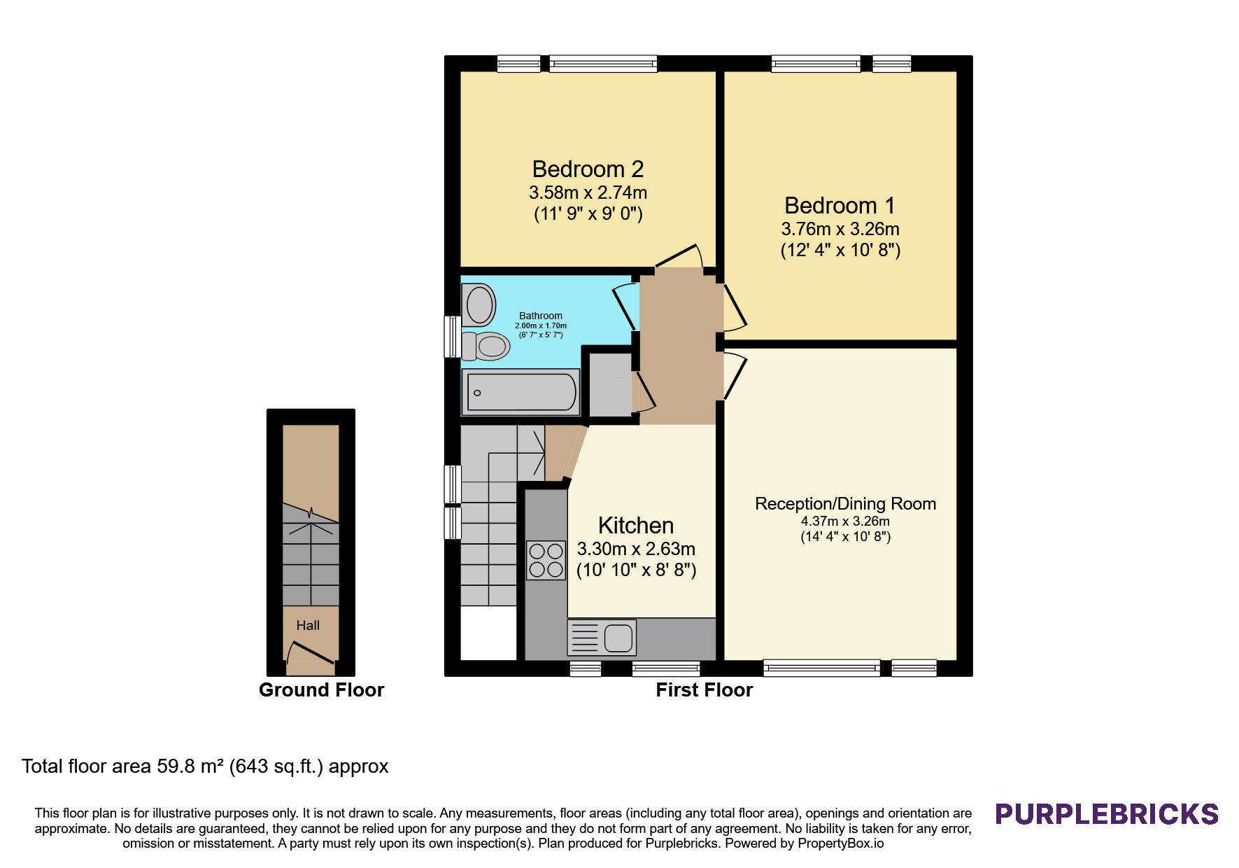 58, Queens Park Road, Romford floorplan