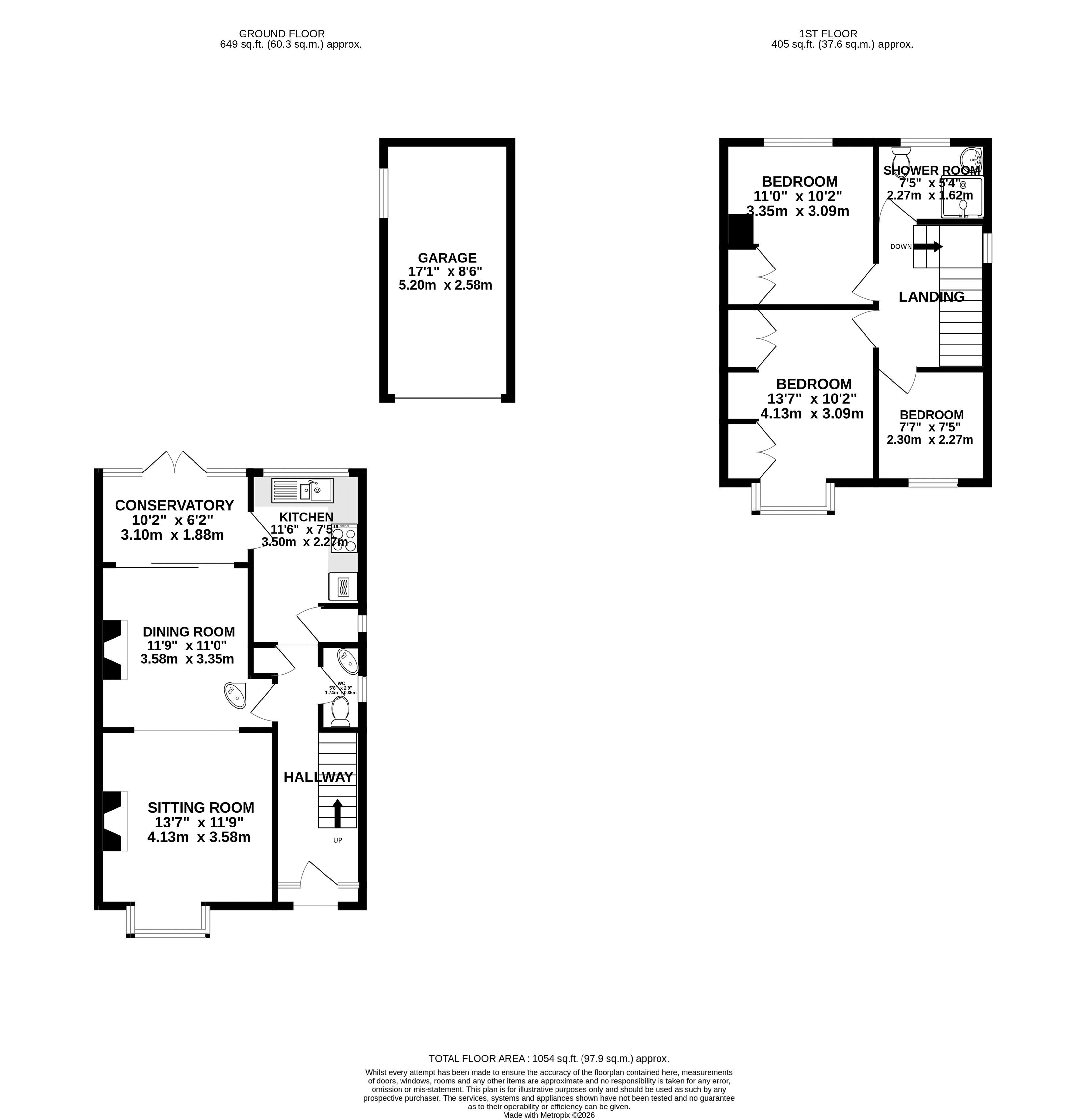 44, Warwick Road, Exeter floorplan