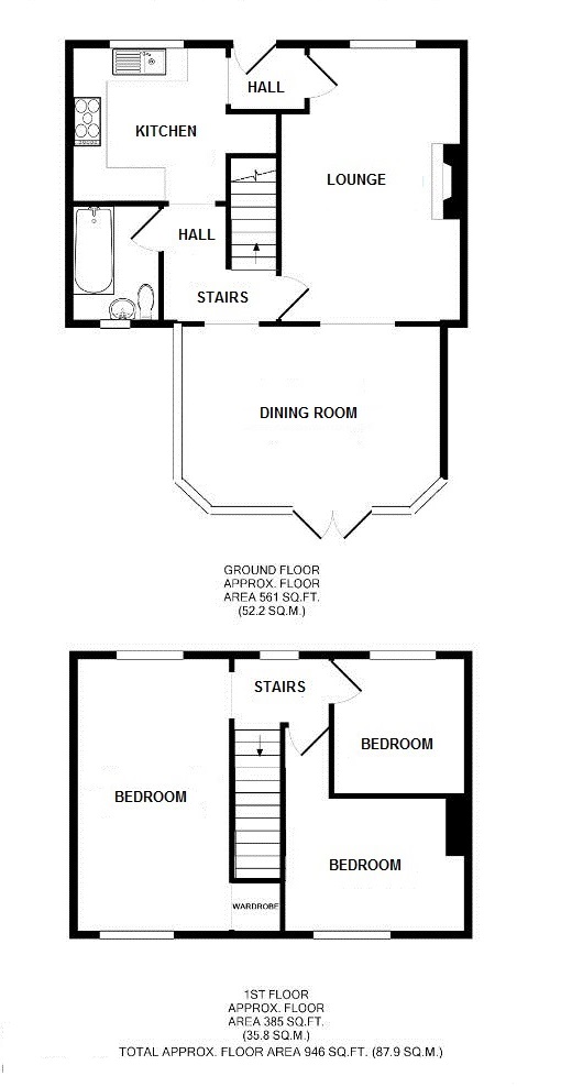 3 Bedrooms Terraced house for sale in Main Road, Sevenoaks Road, Pratts Bottom, Orpington BR6