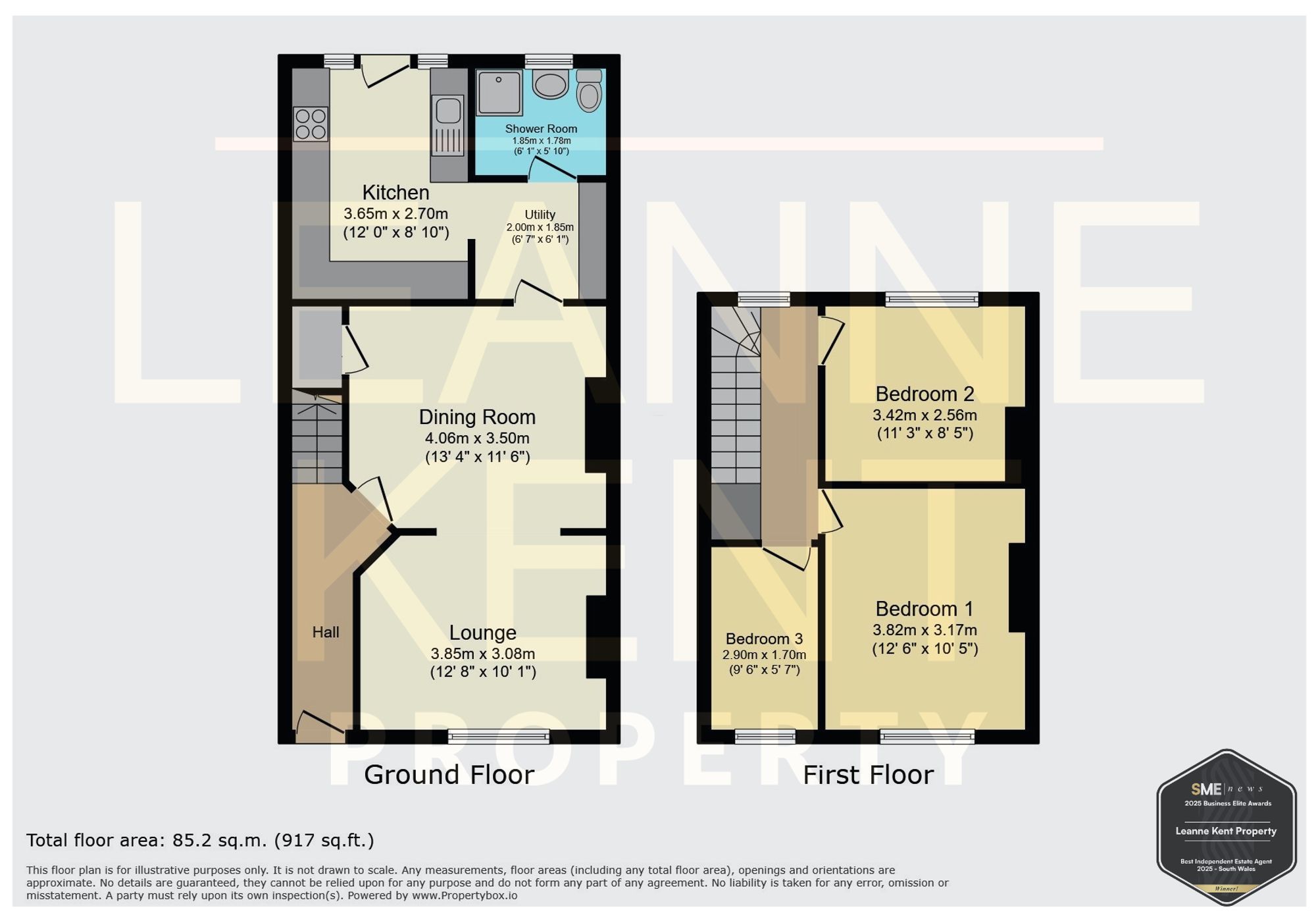 26 Llwyn On Street, Caerphilly floorplan