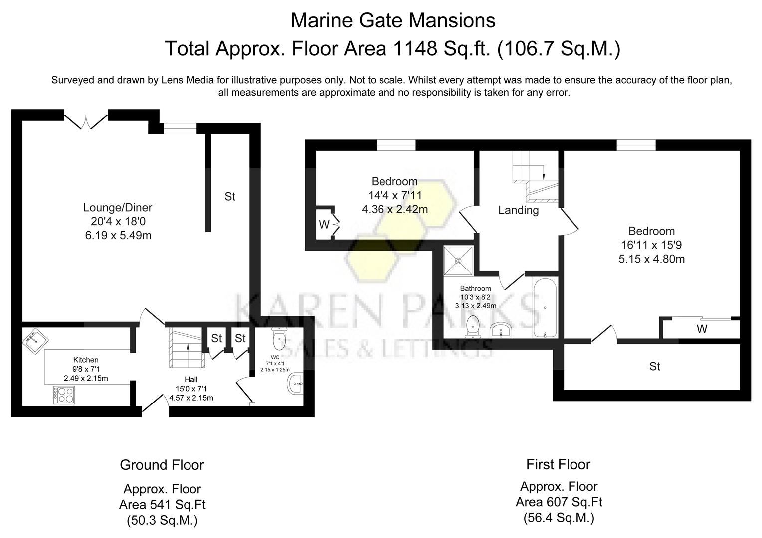 84 The Apartments, Marine Gate Mansions, Promenade, Southport floorplan