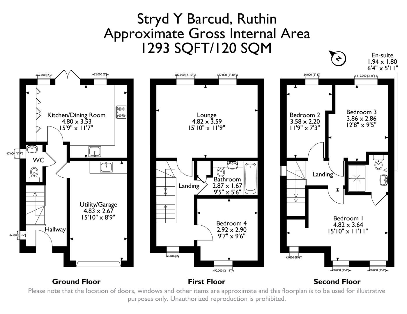 00, Stryd Y Barcud, Ruthin floorplan