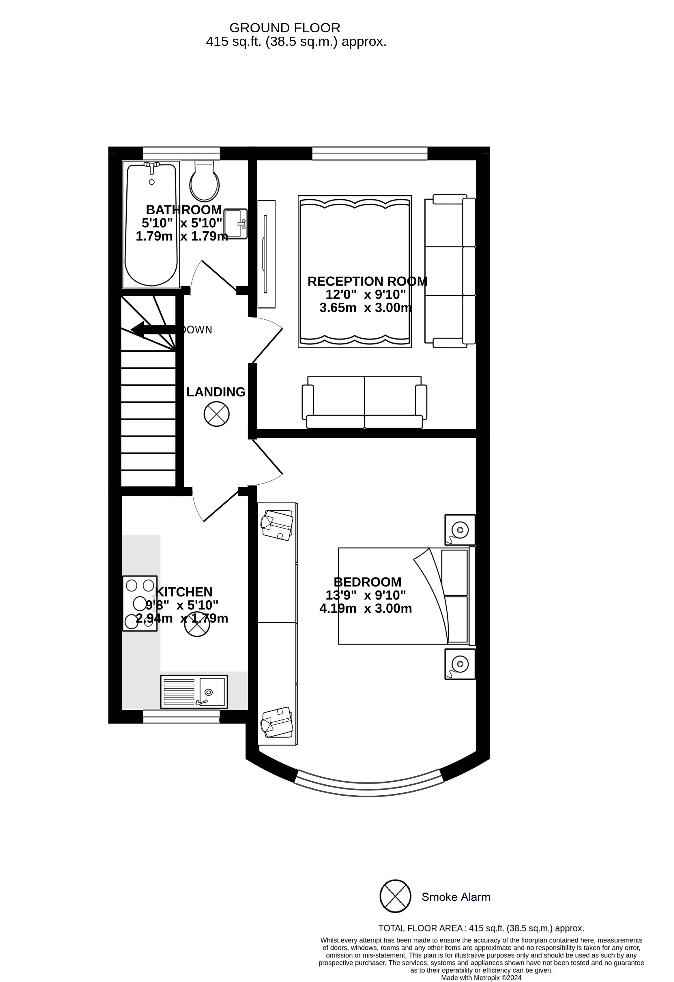 57A, Westbury Road, Wembley floorplan