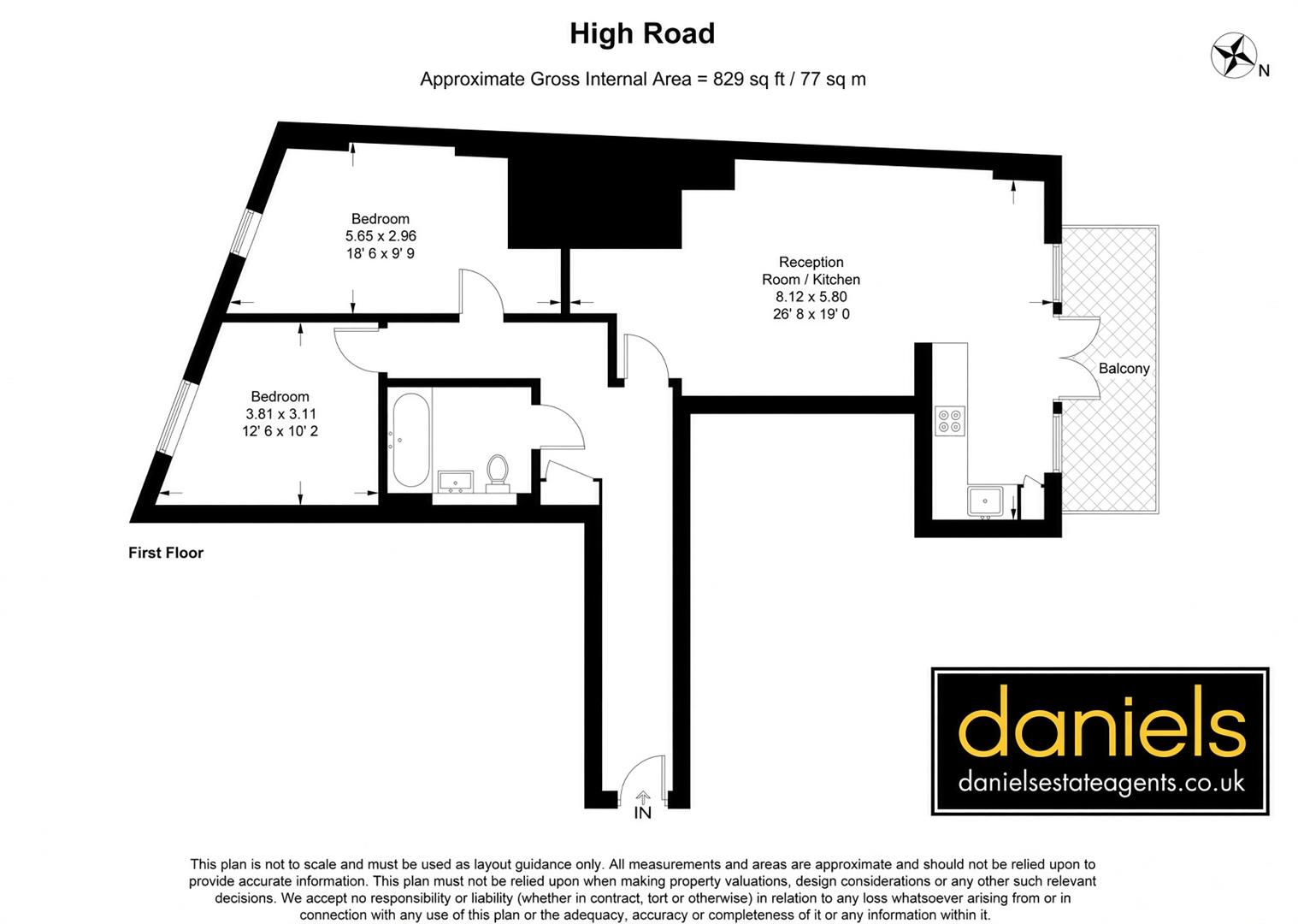 19 Metropolitan Court, 40, High Road, Willesden Green floorplan